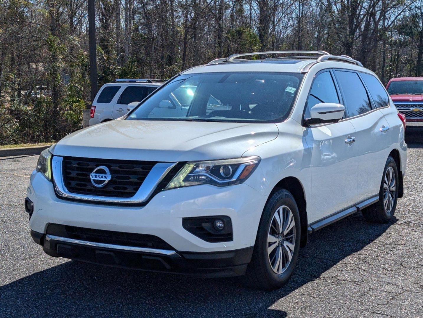 2017 /Charcoal Nissan Pathfinder SL (5N1DR2MN7HC) with an Regular Unleaded V-6 3.5 L/213 engine, 1-Speed CVT w/OD transmission, located at 3959 U.S. 80 W, Phenix City, AL, 36870, (334) 297-4885, 32.469296, -85.135185 - 2017 Nissan Pathfinder SL - Photo#0