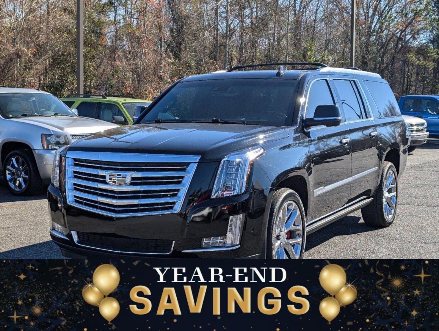 2018 /Jet Black with Jet Black Accents Cadillac Escalade ESV Platinum (1GYS4KKJ5JR) with an Gas V8 6.2L/376 engine, 10-Speed Automatic transmission, located at 3959 U.S. 80 W, Phenix City, AL, 36870, (334) 297-4885, 32.469296, -85.135185 - 2018 Cadillac Escalade ESV Platinum - Photo#0