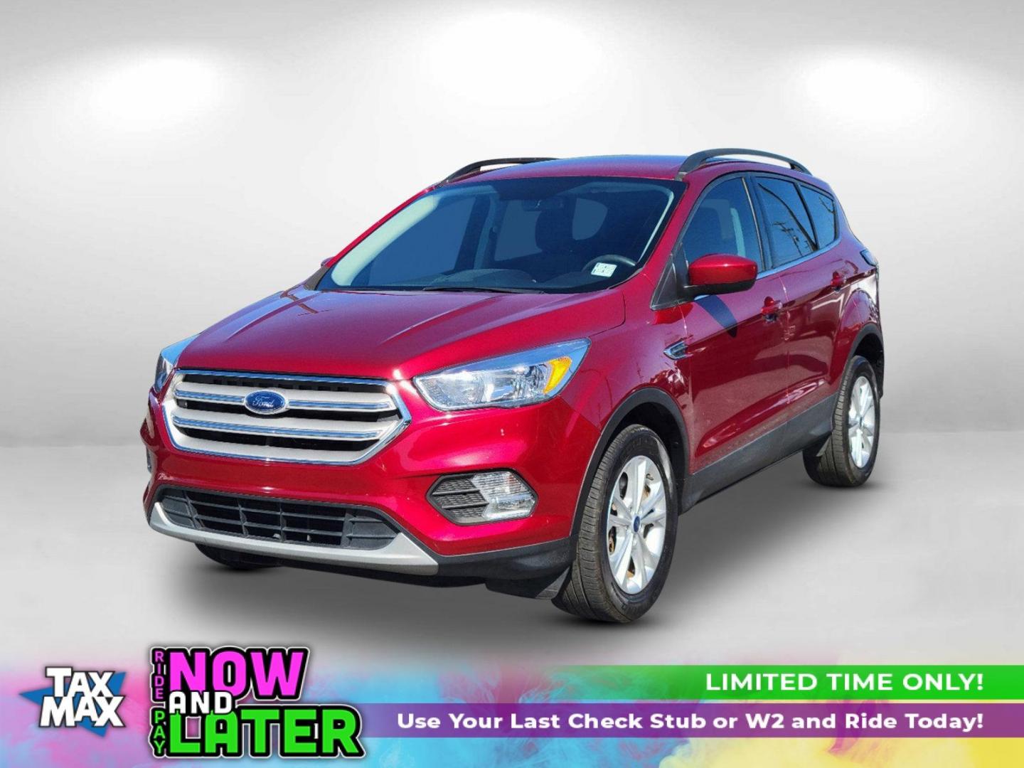 2018 Red Ford Escape SE (1FMCU9GD1JU) with an Intercooled Turbo Regular Unleaded I-4 1.5 L/91 engine, 6-Speed Automatic w/OD transmission, located at 5115 14th Ave., Columbus, GA, 31904, (706) 323-0345, 32.511494, -84.971046 - 2018 Ford Escape SE - Photo#0