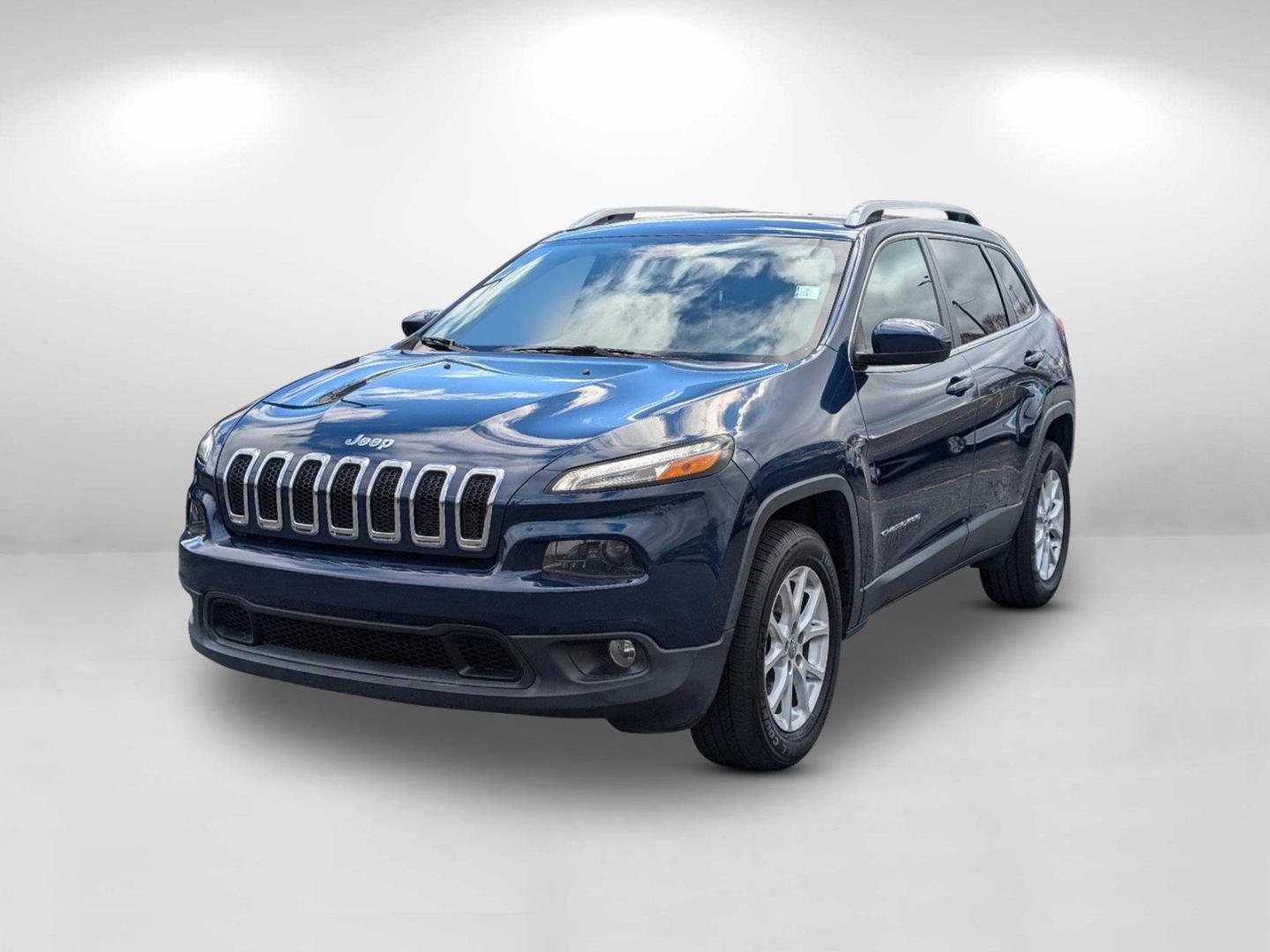 2018 /Black Jeep Cherokee Latitude (1C4PJMCB6JD) with an Regular Unleaded I-4 2.4 L/144 engine, 9-Speed Automatic w/OD transmission, located at 804 22nd Ave, Phenix City, AL, 36870, (334) 297-1860, 32.484749, -85.024475 - 2018 Jeep Cherokee Latitude - Photo#1