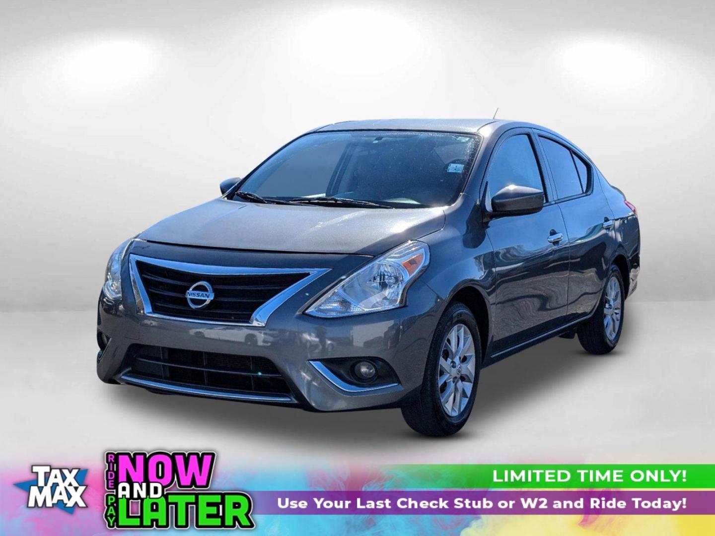 2018 /Charcoal Nissan Versa Sedan SV (3N1CN7AP2JL) with an Regular Unleaded I-4 1.6 L/98 engine, 1-Speed CVT w/OD transmission, located at 3959 U.S. 80 W, Phenix City, AL, 36870, (334) 297-4885, 32.469296, -85.135185 - 2018 Nissan Versa Sedan SV - Photo#0