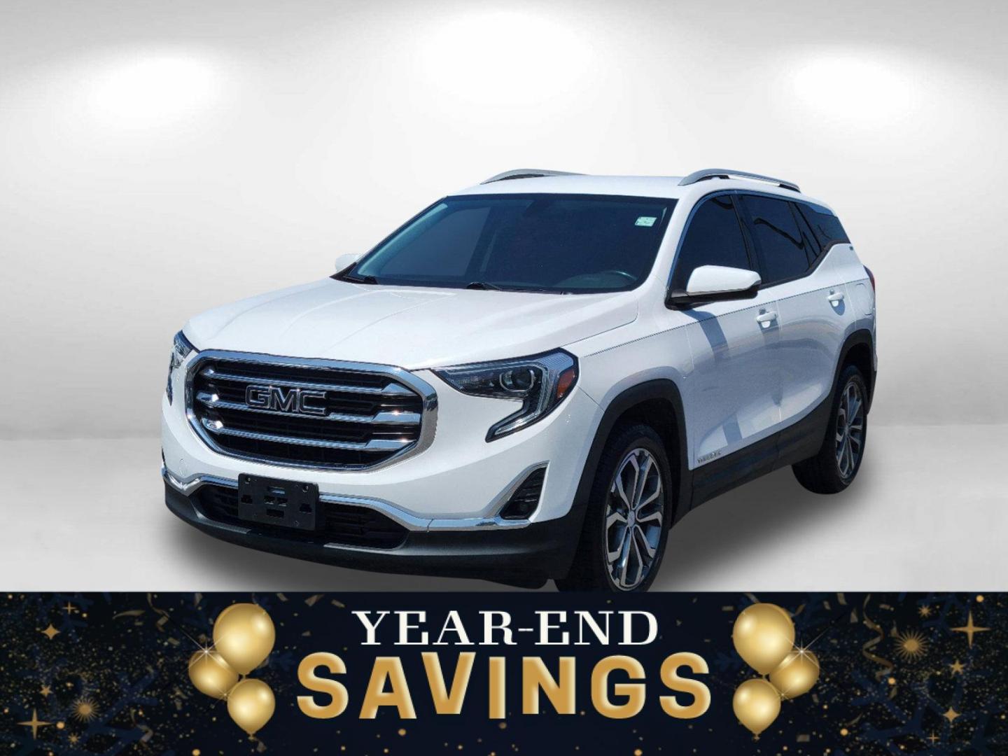 2019 Summit White /Jet Black GMC Terrain SLT (3GKALVEV8KL) with an Turbocharged Gas/E15 I4 1.5L/92 engine, 9-Speed Automatic transmission, located at 804 22nd Ave, Phenix City, AL, 36870, (334) 297-1860, 32.484749, -85.024475 - 2019 GMC Terrain SLT - Photo#0