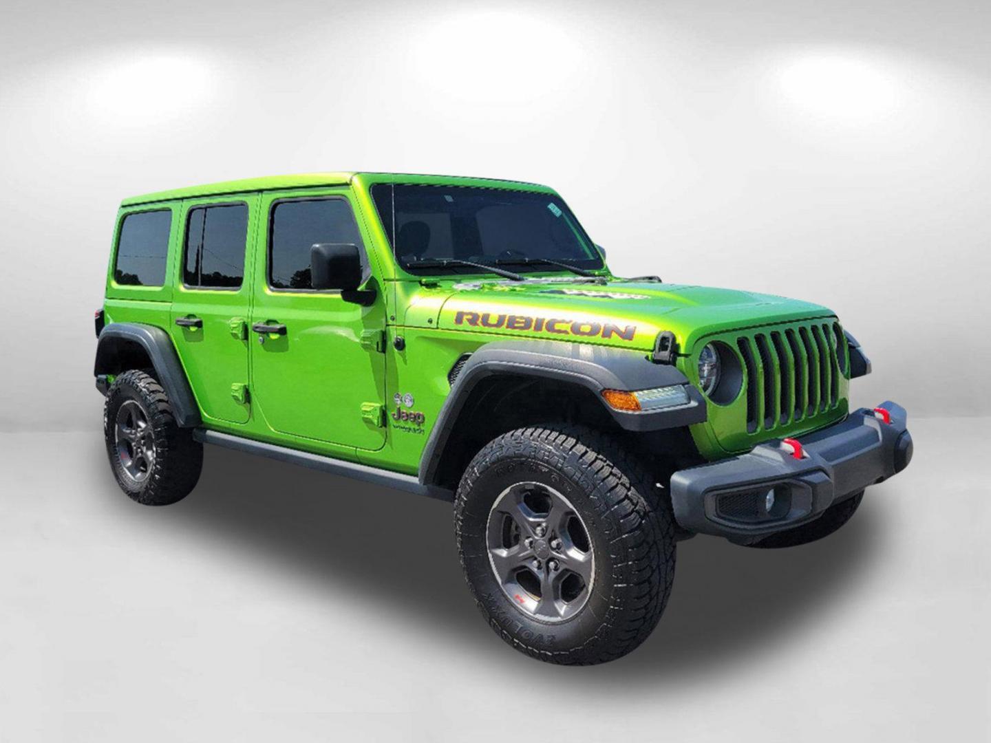 2019 Mojito! Clearcoat /Black Jeep Wrangler Unlimited Rubicon (1C4HJXFG5KW) with an Regular Unleaded V-6 3.6 L/220 engine, 8-Speed Automatic w/OD transmission, located at 7000 Northlake Connector, Columbus, GA, 31904, (706) 987-8085, 32.524975, -84.978134 - 2019 Jeep Wrangler Unlimited Rubicon - Photo#2