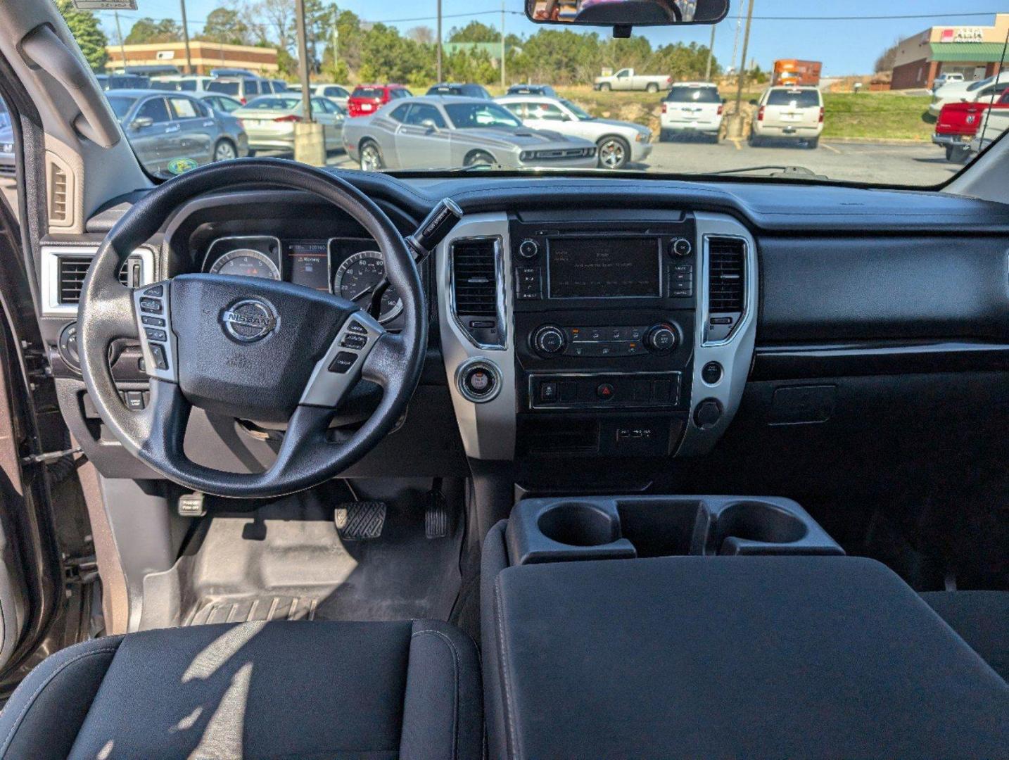 2019 /Black Nissan Titan SV (1N6AA1EK1KN) with an Regular Unleaded V-8 5.6 L/339 engine, 7-Speed Automatic w/OD transmission, located at 804 22nd Ave, Phenix City, AL, 36870, (334) 297-1860, 32.484749, -85.024475 - 2019 Nissan Titan SV - Photo#12