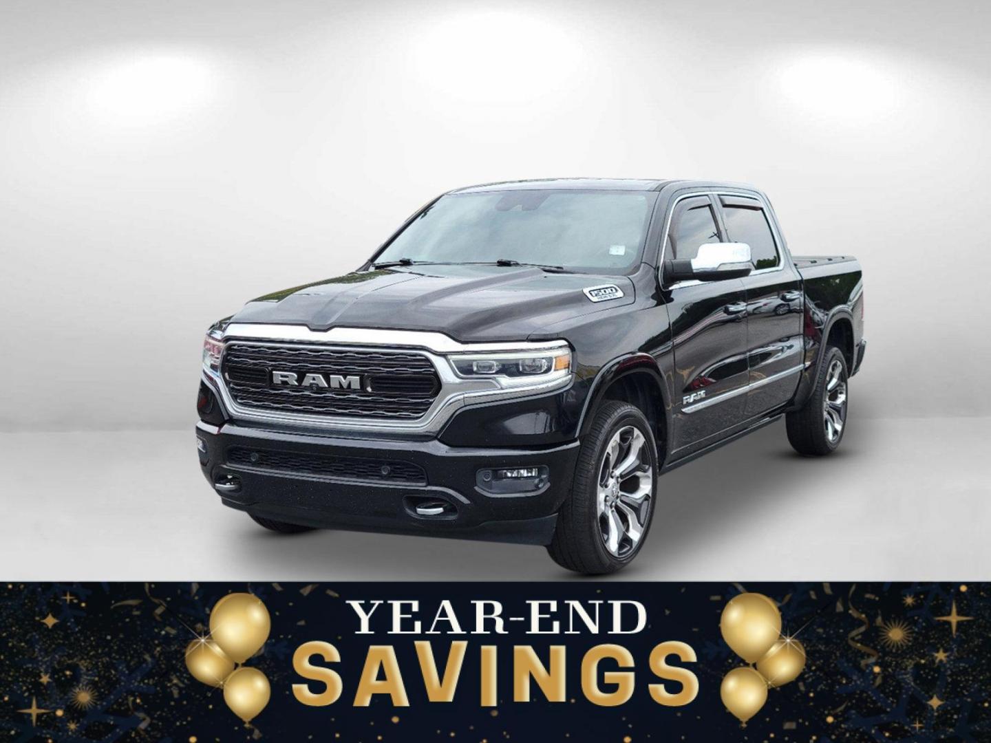 2019 Diamond Black Crystal Pearlcoat /Black Ram 1500 Limited (1C6SRFHT5KN) with an Regular Unleaded V-8 5.7 L/345 engine, 8-Speed Automatic w/OD transmission, located at 5115 14th Ave., Columbus, GA, 31904, (706) 323-0345, 32.511494, -84.971046 - 2019 Ram 1500 Limited - Photo#0