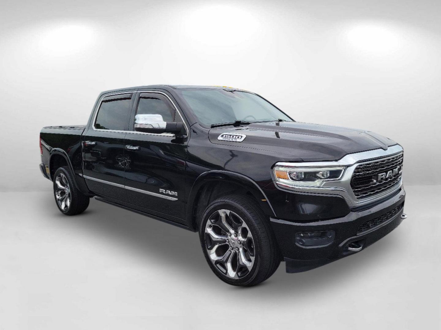 2019 Diamond Black Crystal Pearlcoat /Black Ram 1500 Limited (1C6SRFHT5KN) with an Regular Unleaded V-8 5.7 L/345 engine, 8-Speed Automatic w/OD transmission, located at 5115 14th Ave., Columbus, GA, 31904, (706) 323-0345, 32.511494, -84.971046 - 2019 Ram 1500 Limited - Photo#2