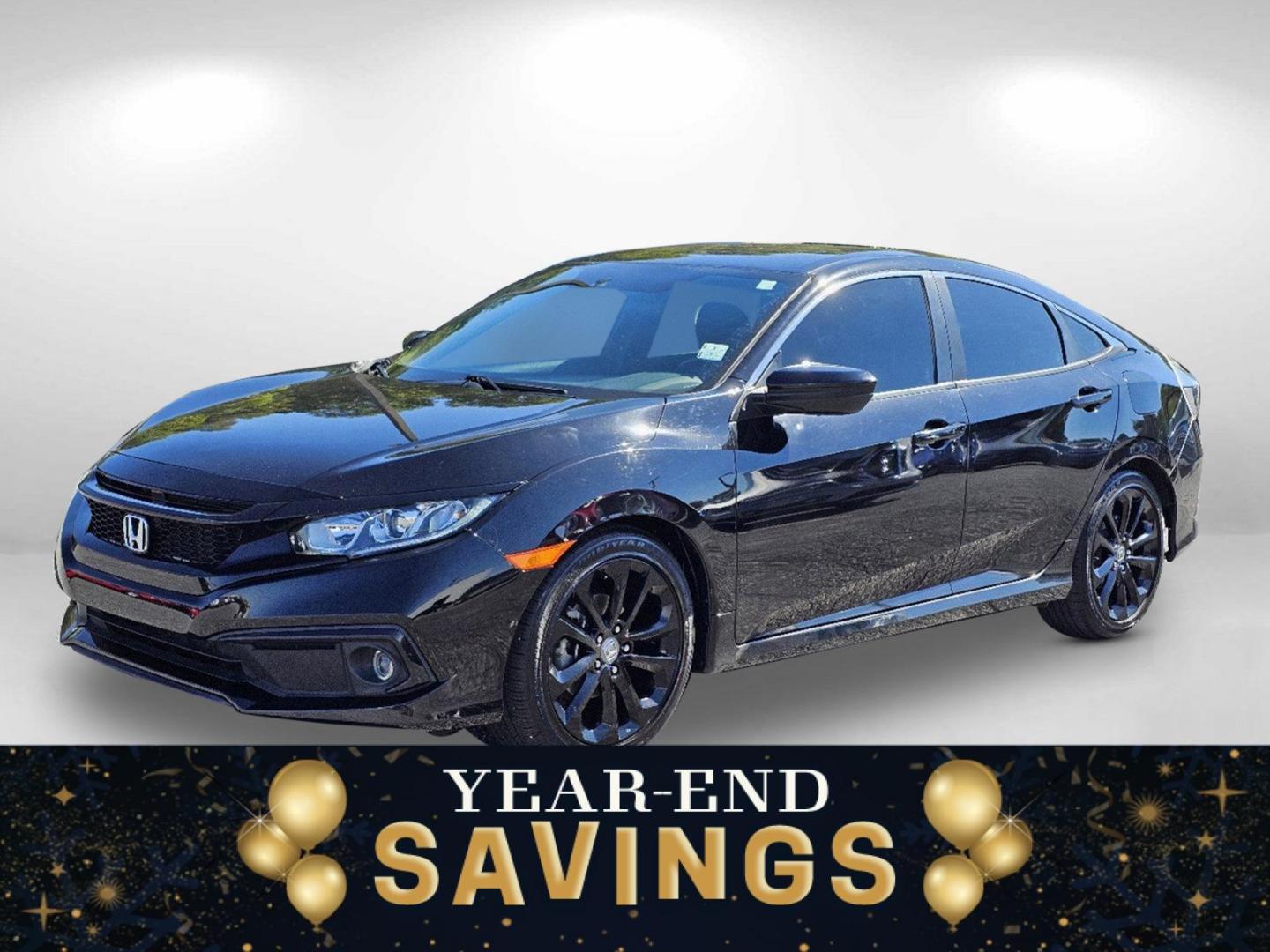 2020 Crystal Black Pearl /Black Honda Civic Sedan Sport (2HGFC2E88LH) with an Regular Unleaded I-4 2.0 L/122 engine, 6-Speed Manual w/OD transmission, located at 7000 Northlake Connector, Columbus, GA, 31904, (706) 987-8085, 32.524975, -84.978134 - 2020 Honda Civic Sedan Sport - Photo#0