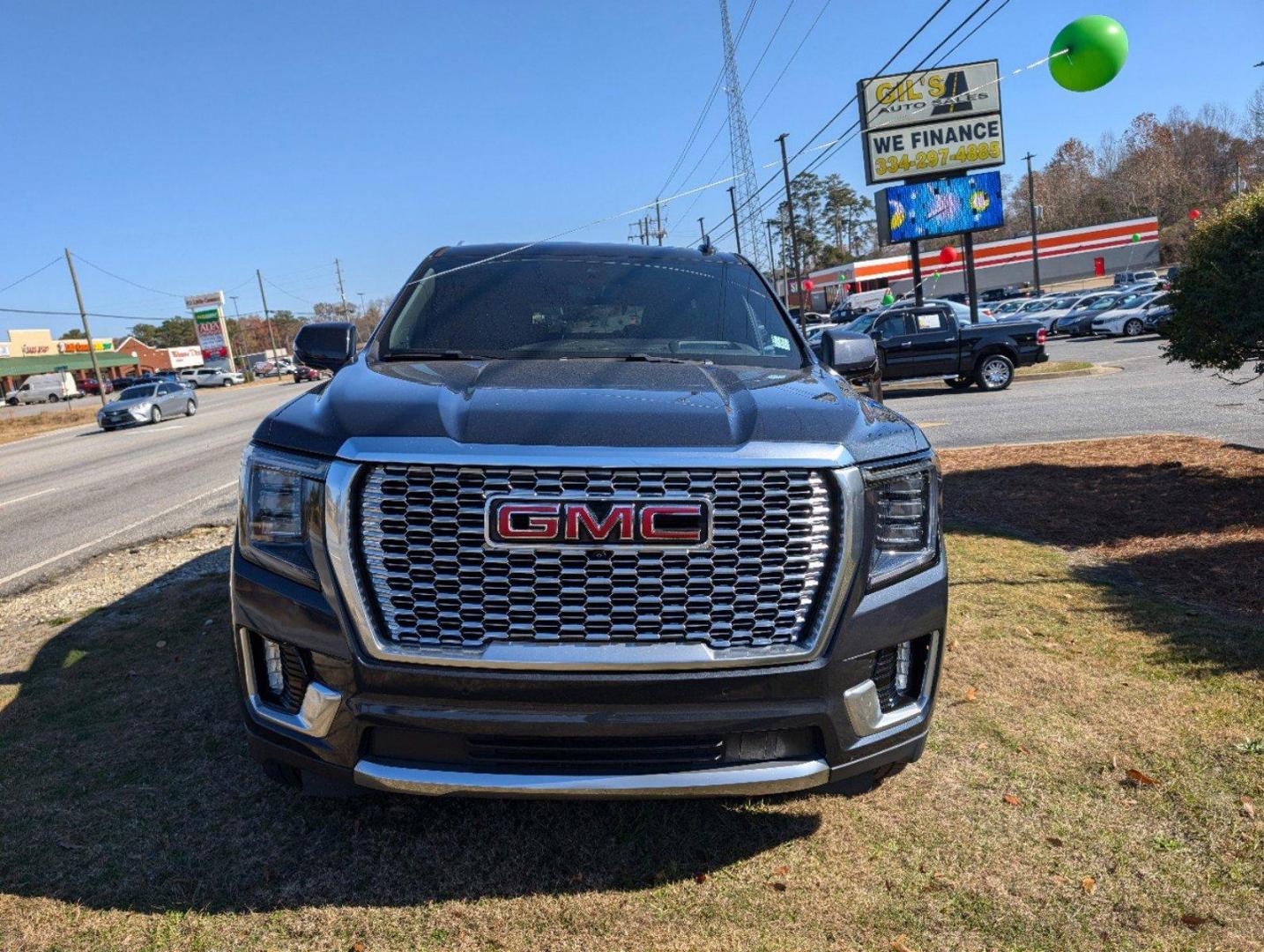 2021 /Dark Walnut/Very Dark Ash Gray GMC Yukon Denali (1GKS1DKL5MR) with an Gas V8 6.2L/ engine, 10-Speed Automatic transmission, located at 3959 U.S. 80 W, Phenix City, AL, 36870, (334) 297-4885, 32.469296, -85.135185 - 2021 GMC Yukon Denali - Photo#1