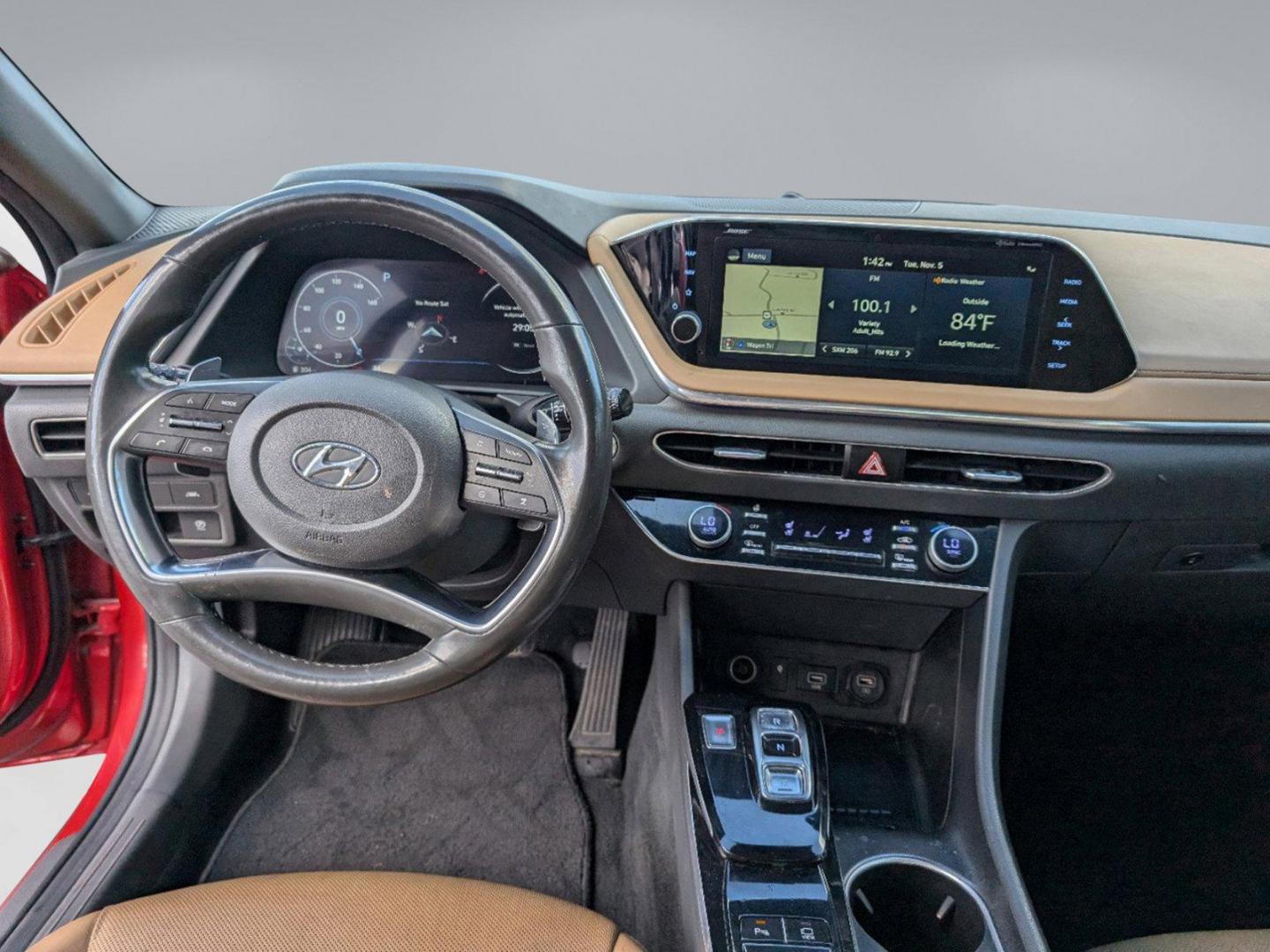 2021 /Dark Gray/Camel Hyundai Sonata Limited (5NPEH4J25MH) with an Intercooled Turbo Regular Unleaded I-4 1.6 L/98 engine, 8-Speed Automatic w/OD transmission, located at 7000 Northlake Connector, Columbus, GA, 31904, (706) 987-8085, 32.524975, -84.978134 - 2021 Hyundai Sonata Limited - Photo#11