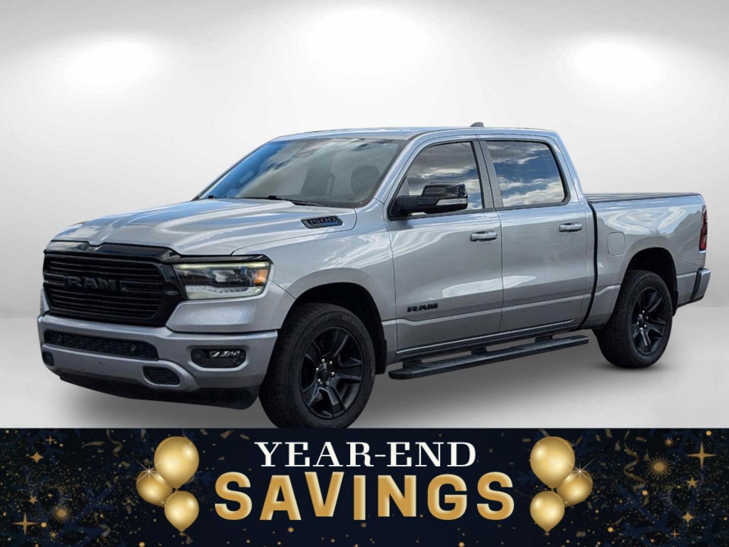 2021 Billet Silver Metallic Clearcoat /Black Ram 1500 Big Horn (1C6SRFFT6MN) with an Regular Unleaded V-8 5.7 L/345 engine, 8-Speed Automatic w/OD transmission, located at 1430 Gateway Drive, Opelika, AL, 36801, (334) 239-0944, 32.637871, -85.409790 - 2021 Ram 1500 Big Horn - Photo#0