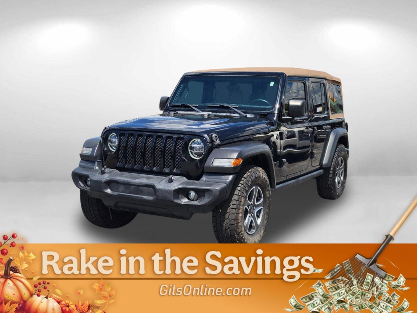 2020 Black Clearcoat /Heritage Tan/Black Jeep Wrangler Unlimited Black and Tan (1C4HJXDG9LW) with an Regular Unleaded V-6 3.6 L/220 engine, 8-Speed Automatic w/OD transmission, located at 804 22nd Ave, Phenix City, AL, 36870, (334) 297-1860, 32.484749, -85.024475 - 2020 Jeep Wrangler Unlimited Black and Tan - Photo#0