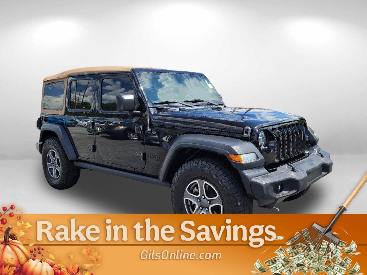 2020 Black Clearcoat /Heritage Tan/Black Jeep Wrangler Unlimited Black and Tan (1C4HJXDG9LW) with an Regular Unleaded V-6 3.6 L/220 engine, 8-Speed Automatic w/OD transmission, located at 804 22nd Ave, Phenix City, AL, 36870, (334) 297-1860, 32.484749, -85.024475 - 2020 Jeep Wrangler Unlimited Black and Tan - Photo#4