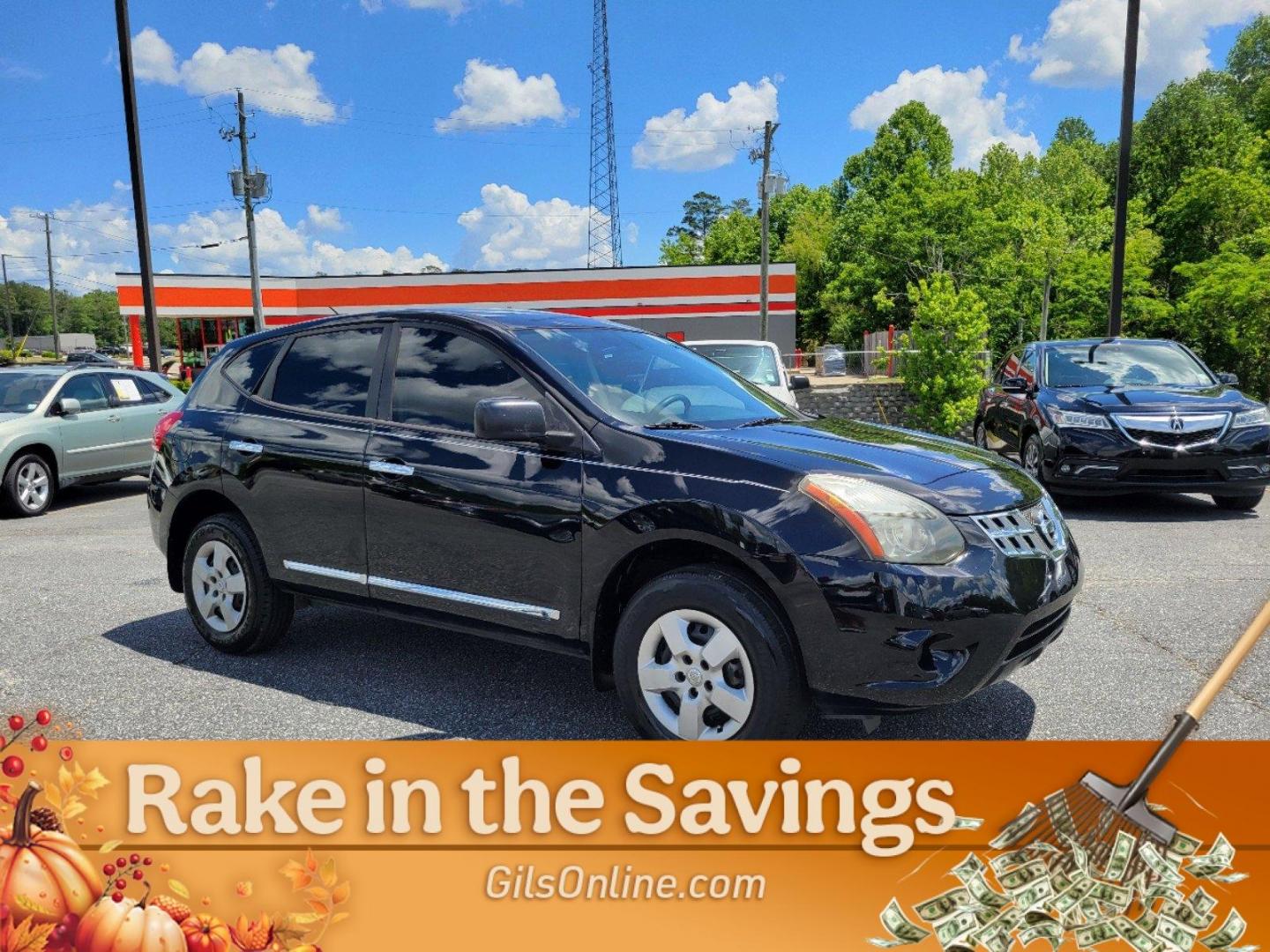 2014 Super Black /Black Nissan Rogue Select S (JN8AS5MT4EW) with an Regular Unleaded I-4 2.5 L/152 engine, 1-Speed CVT w/OD transmission, located at 1430 Gateway Drive, Opelika, AL, 36801, (334) 239-0944, 32.637871, -85.409790 - 2014 Nissan Rogue Select S - Photo#9