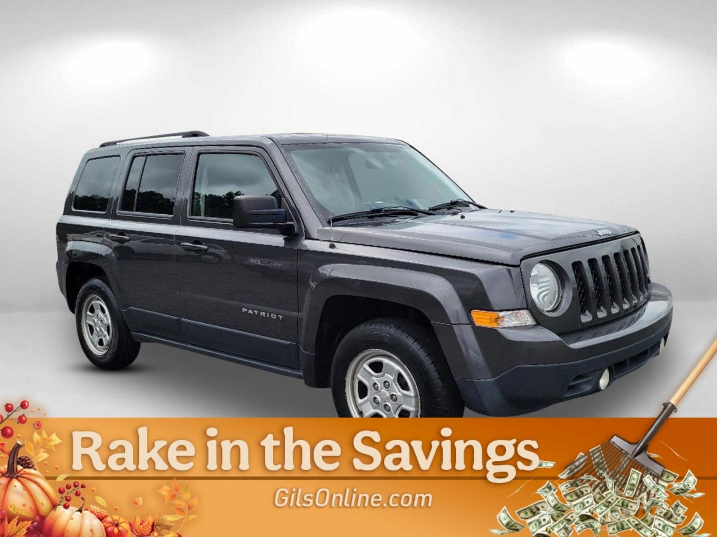 2015 Granite Crystal Metallic Clearcoat /Dark Slate Gray Jeep Patriot Sport (1C4NJPBAXFD) with an Regular Unleaded I-4 2.0 L/122 engine, 1-Speed CVT w/OD transmission, located at 804 22nd Ave, Phenix City, AL, 36870, (334) 297-1860, 32.484749, -85.024475 - 2015 Jeep Patriot Sport - Photo#2