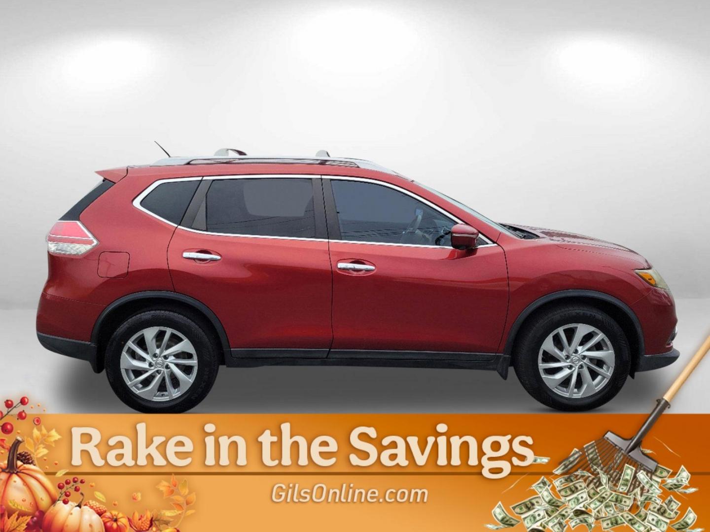 2014 Cayenne Red /Almond Nissan Rogue SL (5N1AT2MT5EC) with an Regular Unleaded I-4 2.5 L/152 engine, 1-Speed CVT w/OD transmission, located at 1430 Gateway Drive, Opelika, AL, 36801, (334) 239-0944, 32.637871, -85.409790 - 2014 Nissan Rogue SL - Photo#7