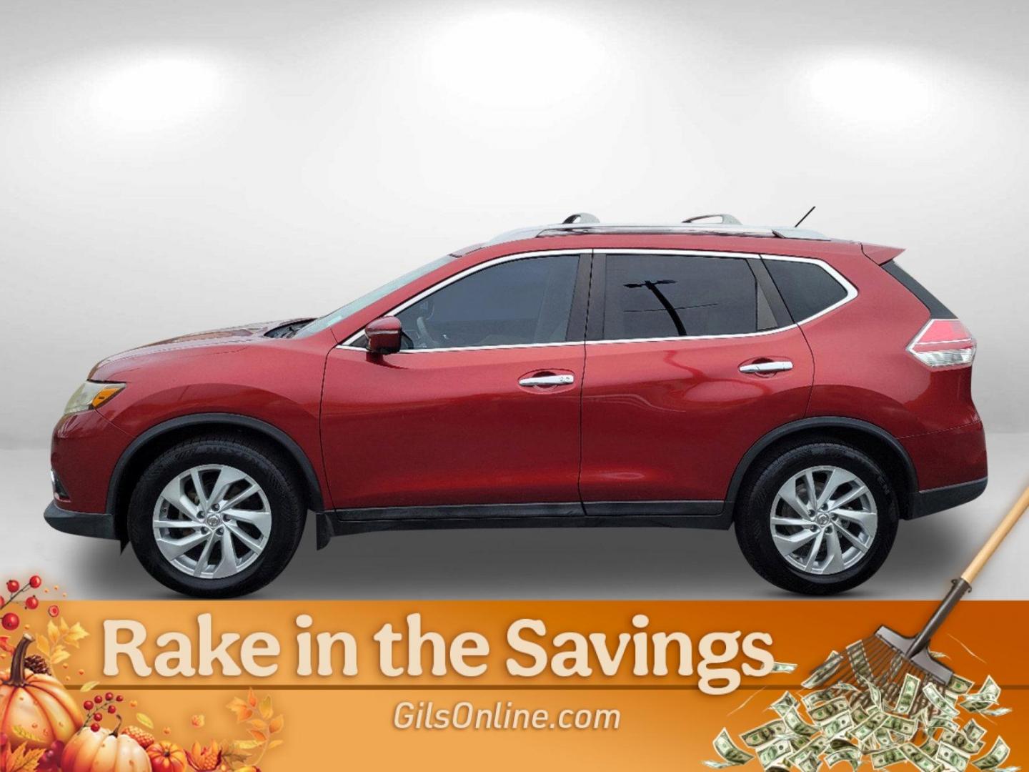 2014 Cayenne Red /Almond Nissan Rogue SL (5N1AT2MT5EC) with an Regular Unleaded I-4 2.5 L/152 engine, 1-Speed CVT w/OD transmission, located at 1430 Gateway Drive, Opelika, AL, 36801, (334) 239-0944, 32.637871, -85.409790 - 2014 Nissan Rogue SL - Photo#14