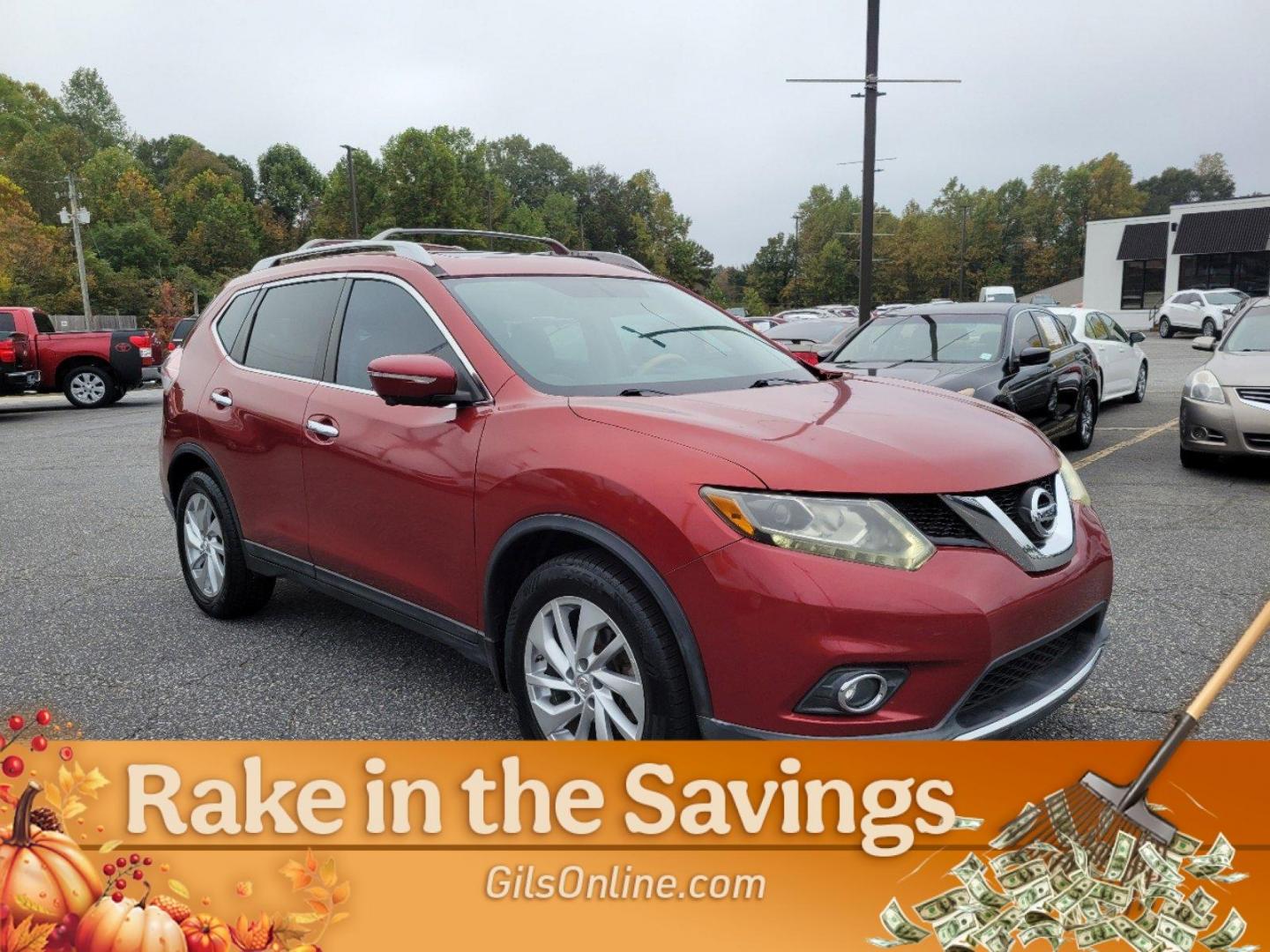 2014 Cayenne Red /Almond Nissan Rogue SL (5N1AT2MT5EC) with an Regular Unleaded I-4 2.5 L/152 engine, 1-Speed CVT w/OD transmission, located at 3959 U.S. 80 W, Phenix City, AL, 36870, (334) 297-4885, 32.469296, -85.135185 - 2014 Nissan Rogue SL - Photo#6