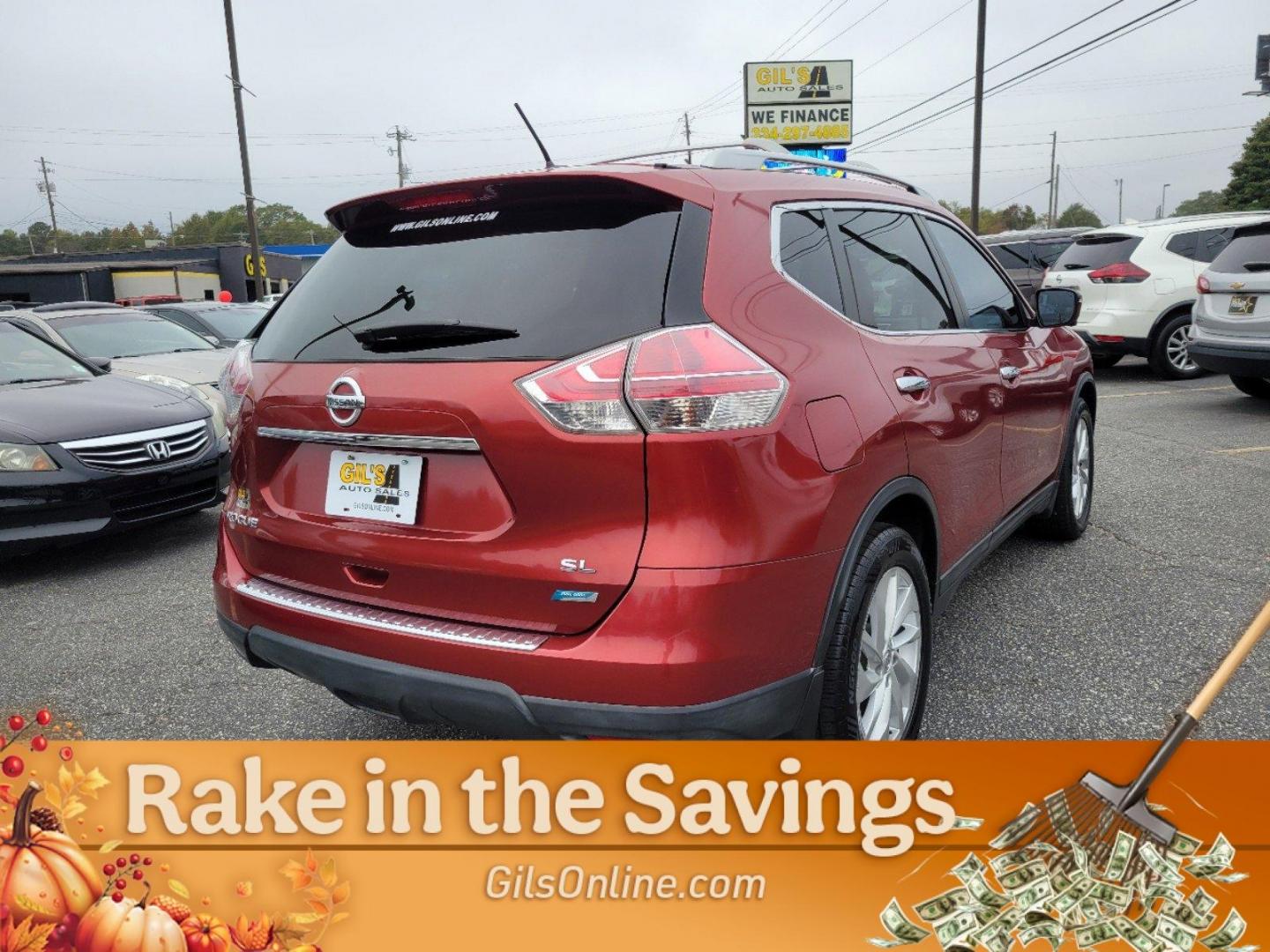 2014 Cayenne Red /Almond Nissan Rogue SL (5N1AT2MT5EC) with an Regular Unleaded I-4 2.5 L/152 engine, 1-Speed CVT w/OD transmission, located at 3959 U.S. 80 W, Phenix City, AL, 36870, (334) 297-4885, 32.469296, -85.135185 - 2014 Nissan Rogue SL - Photo#13