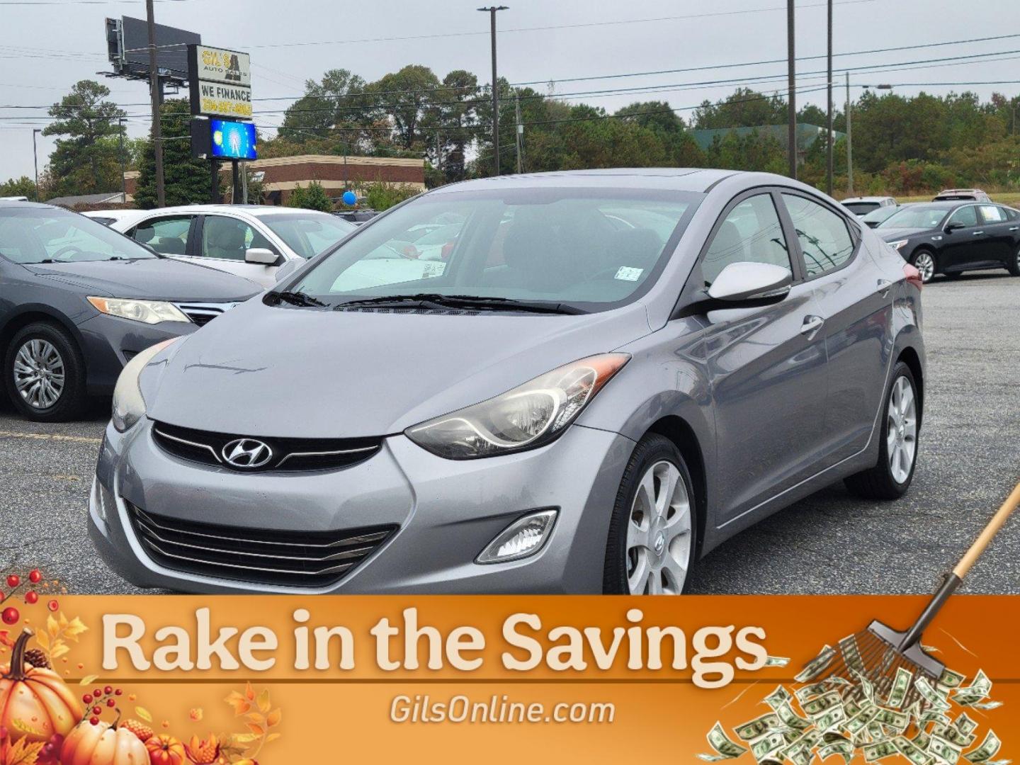 2013 Titanium Gray Metallic /Black Hyundai Elantra Limited (KMHDH4AE7DU) with an Gas I4 1.8L/110 engine, 6-Speed Automatic w/Manual Shift transmission, located at 3959 U.S. 80 W, Phenix City, AL, 36870, (334) 297-4885, 32.469296, -85.135185 - 2013 Hyundai Elantra Limited - Photo#0