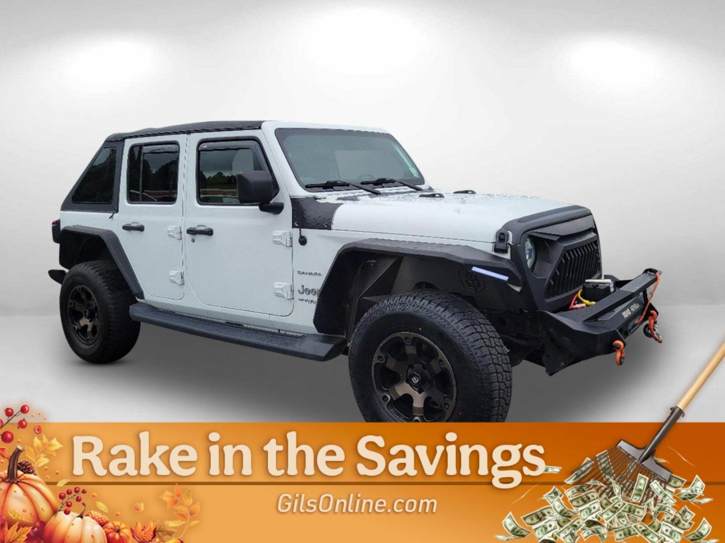 2018 Bright White Clearcoat /Black/Heritage Tan Jeep Wrangler Unlimited Sahara (1C4HJXEG9JW) with an Regular Unleaded V-6 3.6 L/220 engine, 8-Speed Automatic w/OD transmission, located at 521 Old Farm Lane Rd, Prattville, AL, 36066, (334) 325-1505, 32.482460, -86.416367 - 2018 Jeep Wrangler Unlimited Sahara - Photo#5