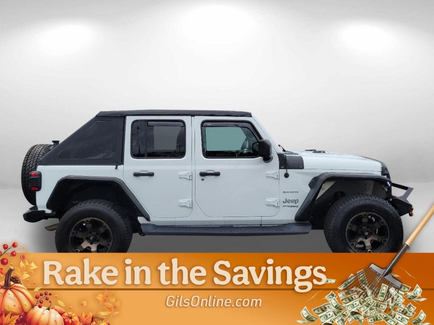 2018 Bright White Clearcoat /Black/Heritage Tan Jeep Wrangler Unlimited Sahara (1C4HJXEG9JW) with an Regular Unleaded V-6 3.6 L/220 engine, 8-Speed Automatic w/OD transmission, located at 521 Old Farm Lane Rd, Prattville, AL, 36066, (334) 325-1505, 32.482460, -86.416367 - 2018 Jeep Wrangler Unlimited Sahara - Photo#7