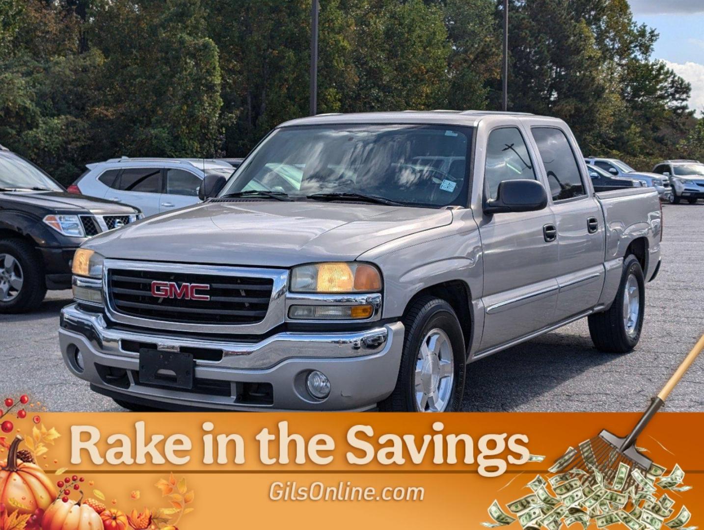 2005 Silver Birch Metallic /Dark Pewter GMC Sierra 1500 SLE (2GTEC13T651) with an Gas V8 5.3L/325 engine, 4-Speed Automatic w/OD transmission, located at 804 22nd Ave, Phenix City, AL, 36870, (334) 297-1860, 32.484749, -85.024475 - 2005 GMC Sierra 1500 SLE - Photo#1