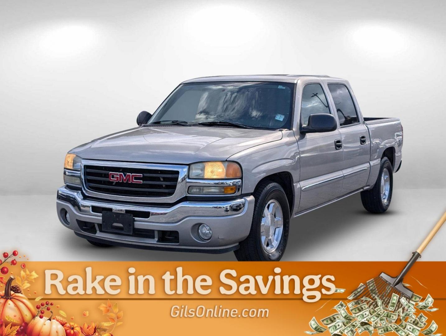 2005 Silver Birch Metallic /Dark Pewter GMC Sierra 1500 SLE (2GTEC13T651) with an Gas V8 5.3L/325 engine, 4-Speed Automatic w/OD transmission, located at 804 22nd Ave, Phenix City, AL, 36870, (334) 297-1860, 32.484749, -85.024475 - 2005 GMC Sierra 1500 SLE - Photo#0