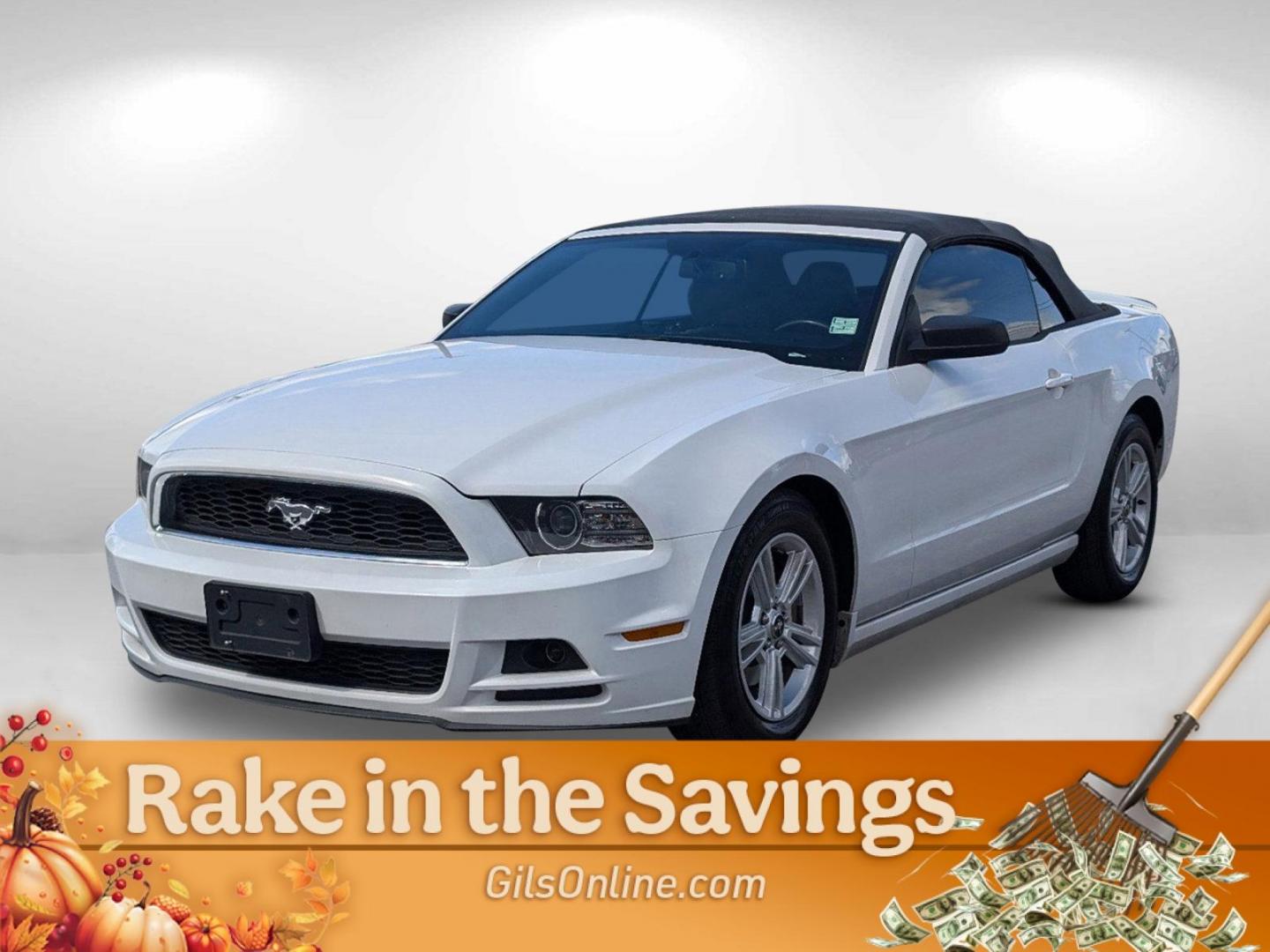 2014 White Ford Mustang V6 (1ZVBP8EM3E5) with an Regular Unleaded V-6 3.7 L/228 engine, located at 1430 Gateway Drive, Opelika, AL, 36801, (334) 239-0944, 32.637871, -85.409790 - 2014 Ford Mustang V6 - Photo#1