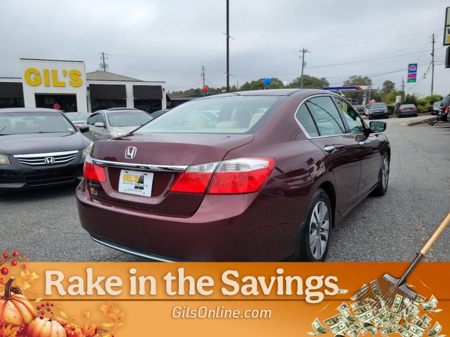 2013 Maroon Honda Accord Sdn LX (1HGCR2F39DA) with an Gas I4 2.4L/144 engine, 1-Speed Continuously Variable Ratio transmission, located at 804 22nd Ave, Phenix City, AL, 36870, (334) 297-1860, 32.484749, -85.024475 - 2013 Honda Accord Sdn LX - Photo#14