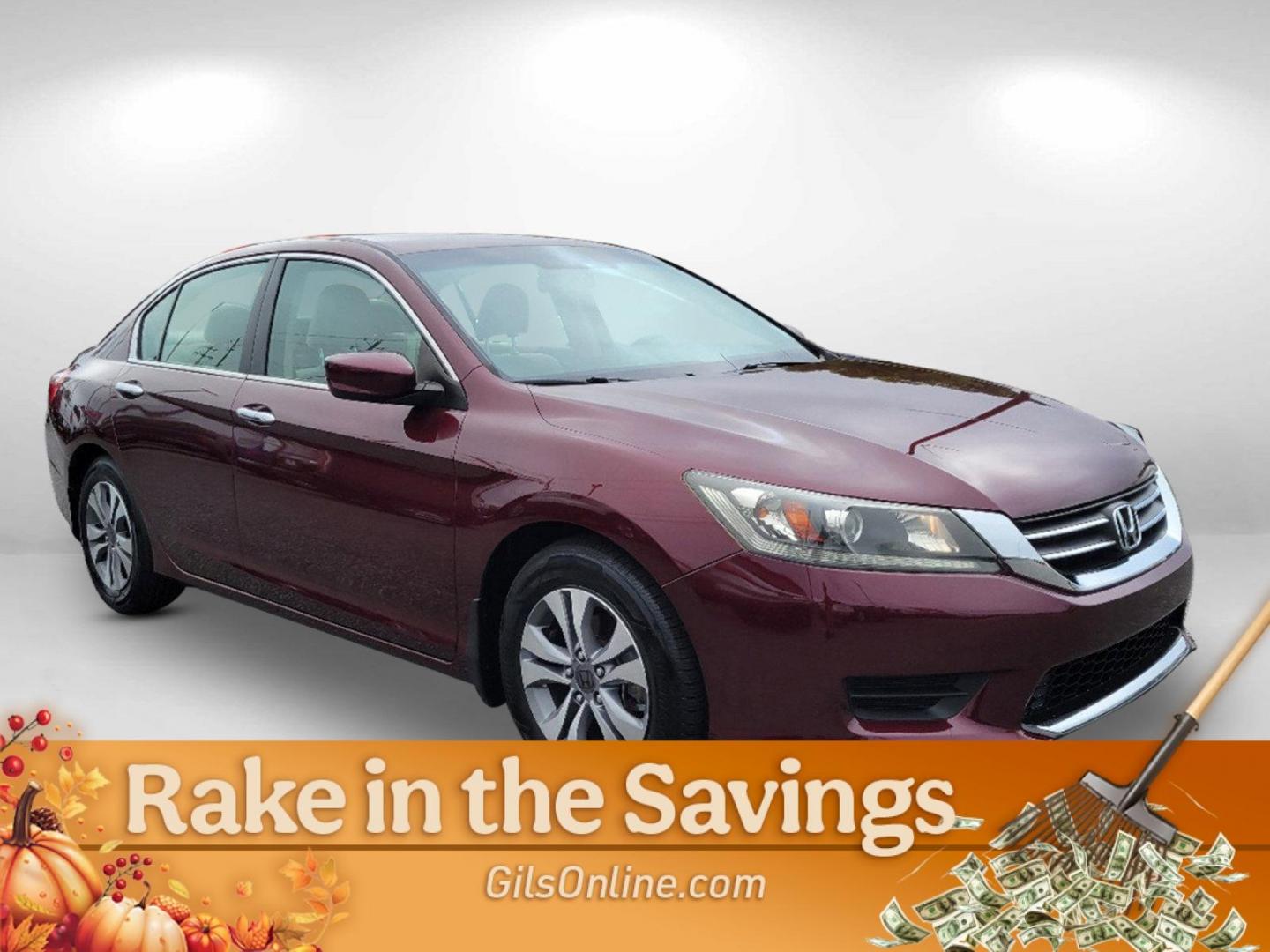 2013 Maroon Honda Accord Sdn LX (1HGCR2F39DA) with an Gas I4 2.4L/144 engine, 1-Speed Continuously Variable Ratio transmission, located at 804 22nd Ave, Phenix City, AL, 36870, (334) 297-1860, 32.484749, -85.024475 - 2013 Honda Accord Sdn LX - Photo#8