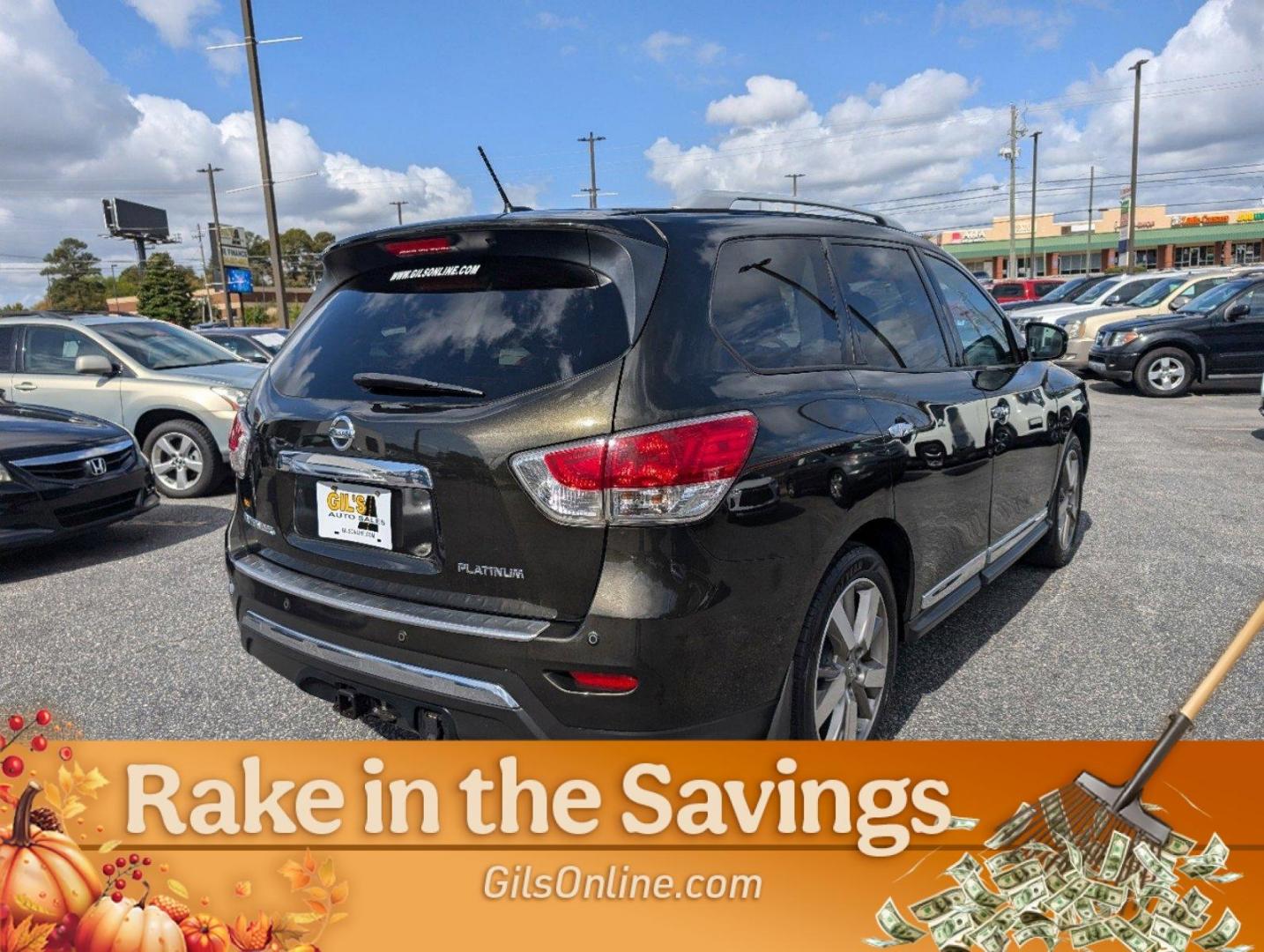 2015 Midnight Jade /Charcoal Nissan Pathfinder Platinum (5N1AR2MN6FC) with an Regular Unleaded V-6 3.5 L/213 engine, 1-Speed CVT w/OD transmission, located at 5115 14th Ave., Columbus, GA, 31904, (706) 323-0345, 32.511494, -84.971046 - 2015 Nissan Pathfinder Platinum - Photo#20