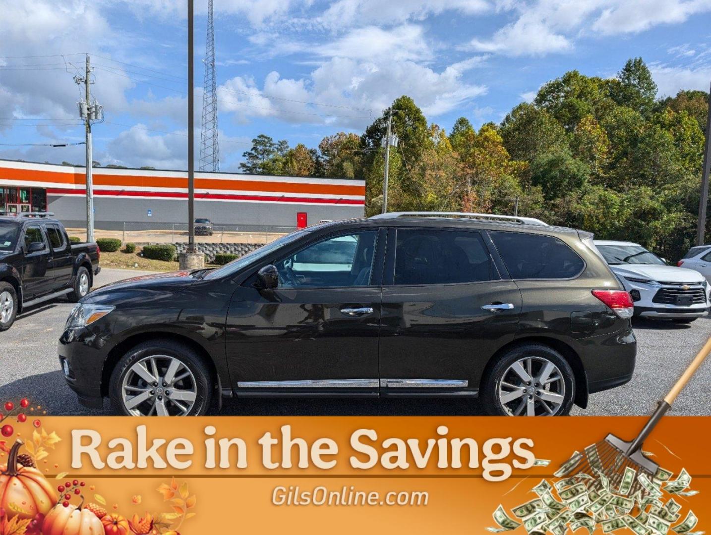 2015 Midnight Jade /Charcoal Nissan Pathfinder Platinum (5N1AR2MN6FC) with an Regular Unleaded V-6 3.5 L/213 engine, 1-Speed CVT w/OD transmission, located at 5115 14th Ave., Columbus, GA, 31904, (706) 323-0345, 32.511494, -84.971046 - 2015 Nissan Pathfinder Platinum - Photo#30