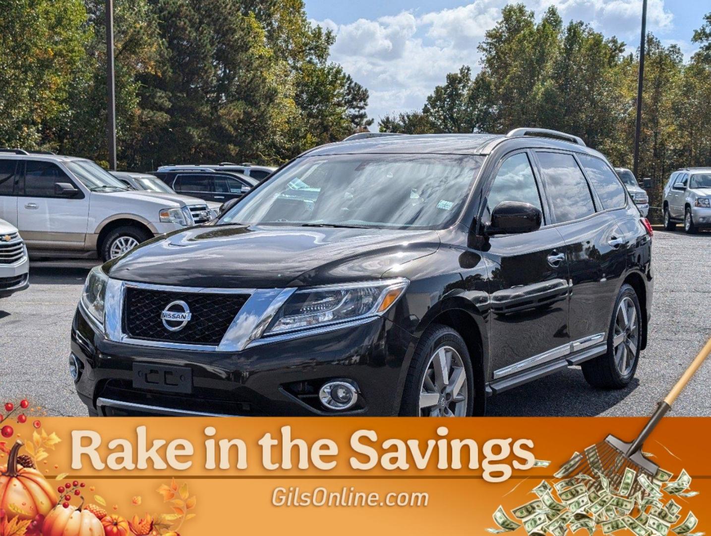 2015 Midnight Jade /Charcoal Nissan Pathfinder Platinum (5N1AR2MN6FC) with an Regular Unleaded V-6 3.5 L/213 engine, 1-Speed CVT w/OD transmission, located at 5115 14th Ave., Columbus, GA, 31904, (706) 323-0345, 32.511494, -84.971046 - 2015 Nissan Pathfinder Platinum - Photo#4