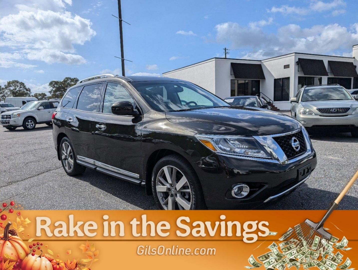 2015 Midnight Jade /Charcoal Nissan Pathfinder Platinum (5N1AR2MN6FC) with an Regular Unleaded V-6 3.5 L/213 engine, 1-Speed CVT w/OD transmission, located at 5115 14th Ave., Columbus, GA, 31904, (706) 323-0345, 32.511494, -84.971046 - 2015 Nissan Pathfinder Platinum - Photo#12