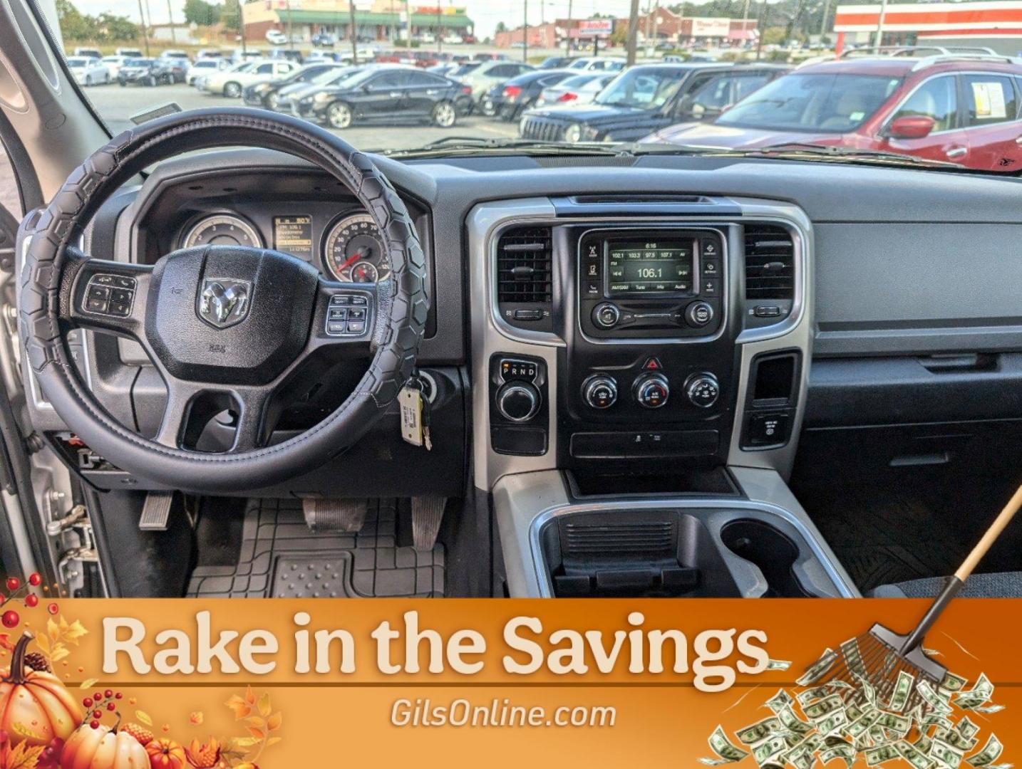 2017 Bright Silver Metallic Clearcoat /Diesel Gray/Black Ram 1500 SLT (1C6RR6GG9HS) with an Regular Unleaded V-6 3.6 L/220 engine, 8-Speed Automatic w/OD transmission, located at 521 Old Farm Lane Rd, Prattville, AL, 36066, (334) 325-1505, 32.482460, -86.416367 - 2017 Ram 1500 SLT - Photo#51