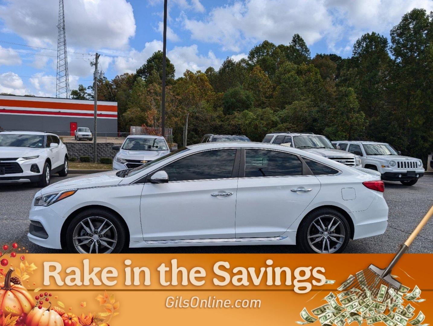 2015 Quartz White Pearl /Black Hyundai Sonata 2.0T Sport (5NPE34AB5FH) with an Intercooled Turbo Regular Unleaded I-4 2.0 L/122 engine, 6-Speed Automatic w/OD transmission, located at 3959 U.S. 80 W, Phenix City, AL, 36870, (334) 297-4885, 32.469296, -85.135185 - 2015 Hyundai Sonata 2.0T Sport - Photo#15