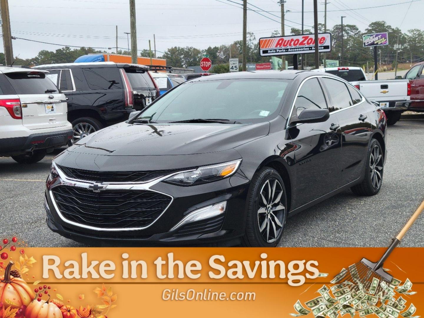 2020 Mosaic Black Metallic /Jet Black Chevrolet Malibu RS (1G1ZG5ST2LF) with an Turbocharged Gas I4 1.5L/91 engine, 1-Speed Automatic transmission, located at 1430 Gateway Drive, Opelika, AL, 36801, (334) 239-0944, 32.637871, -85.409790 - 2020 Chevrolet Malibu RS - Photo#1