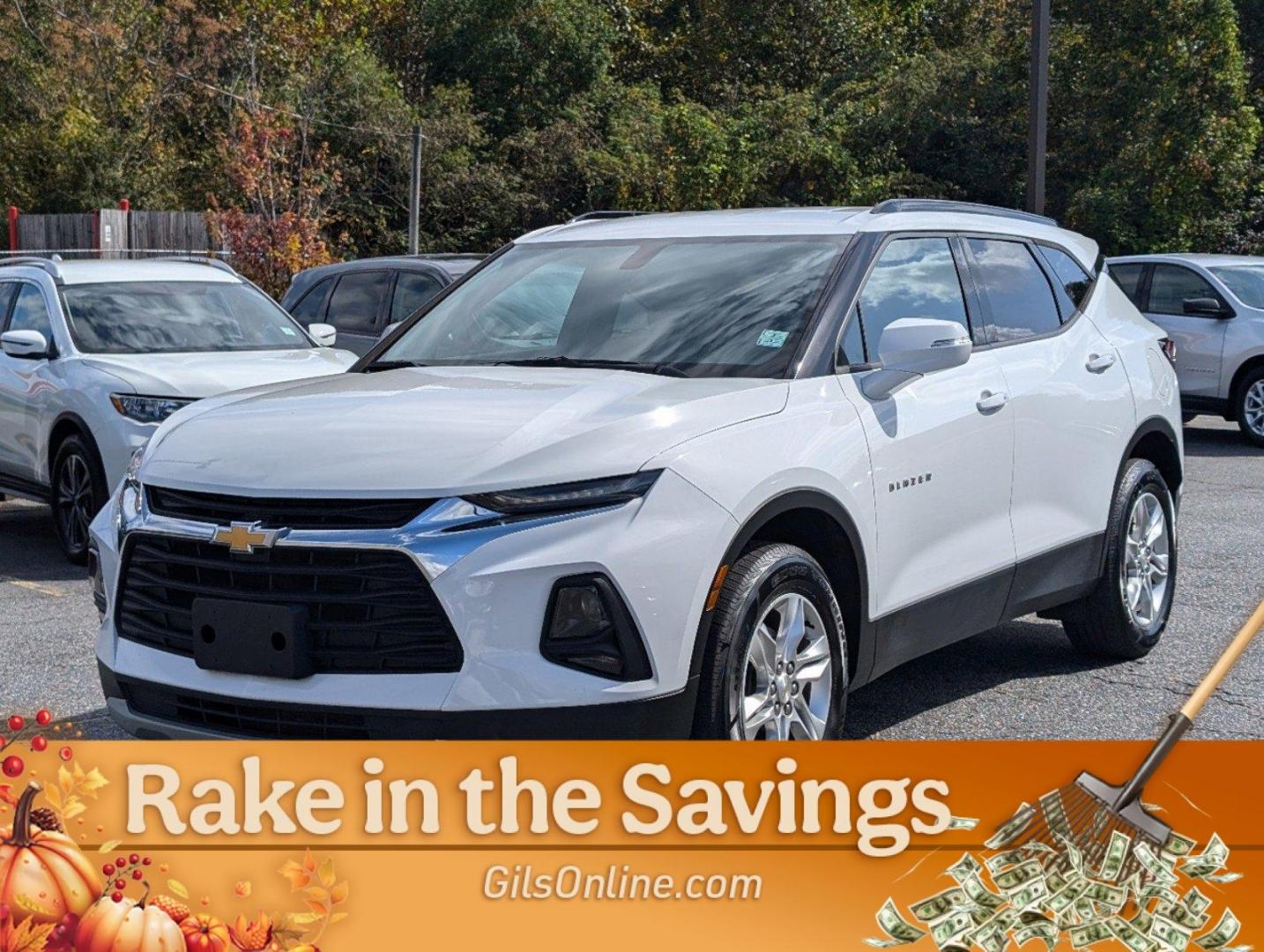 2020 Summit White /Jet Black Chevrolet Blazer LT (3GNKBBRA5LS) with an Gas I4 2.5L/ engine, 9-Speed Automatic transmission, located at 3959 U.S. 80 W, Phenix City, AL, 36870, (334) 297-4885, 32.469296, -85.135185 - 2020 Chevrolet Blazer LT - Photo#0