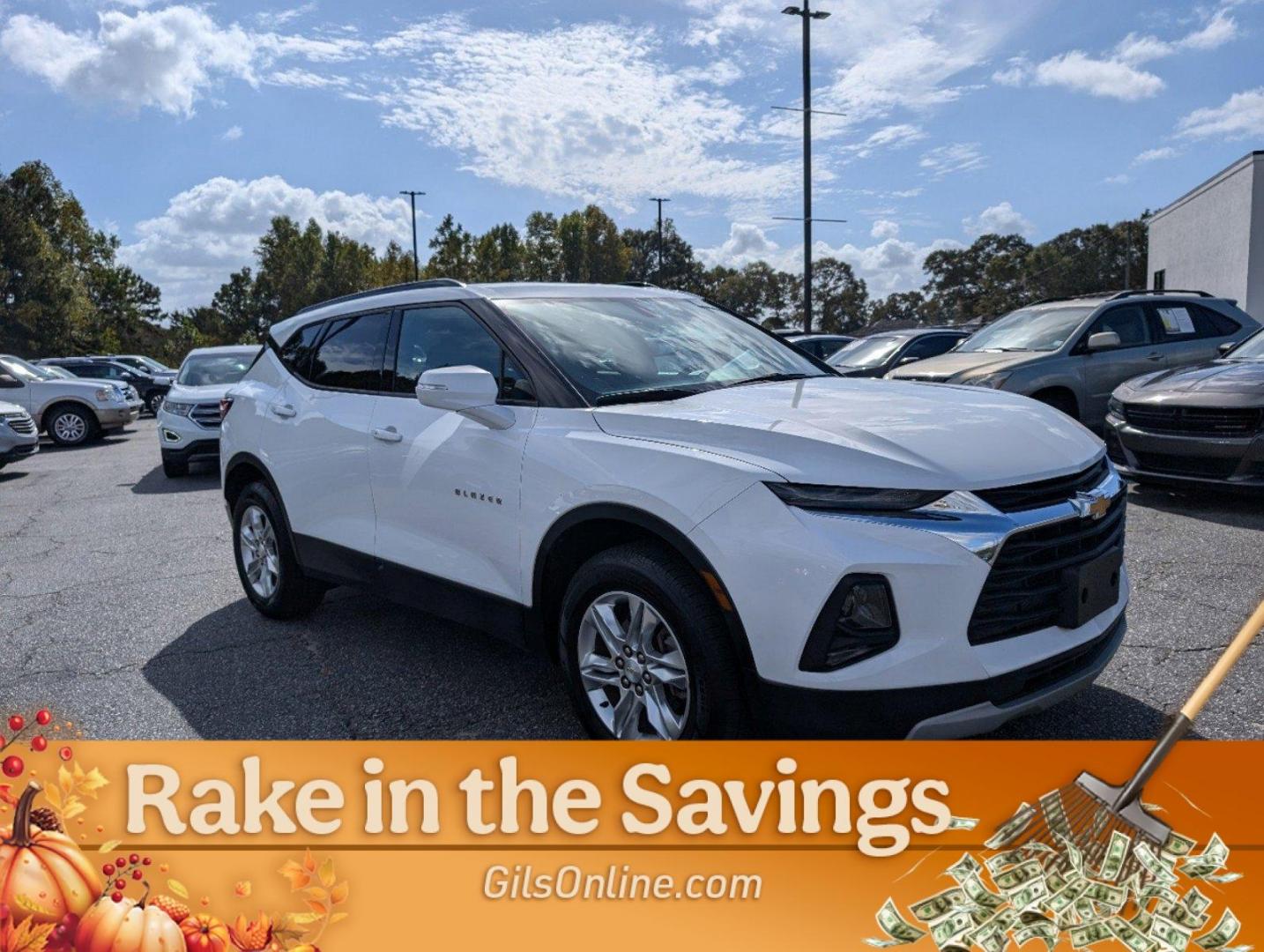 2020 Summit White /Jet Black Chevrolet Blazer LT (3GNKBBRA5LS) with an Gas I4 2.5L/ engine, 9-Speed Automatic transmission, located at 3959 U.S. 80 W, Phenix City, AL, 36870, (334) 297-4885, 32.469296, -85.135185 - 2020 Chevrolet Blazer LT - Photo#7