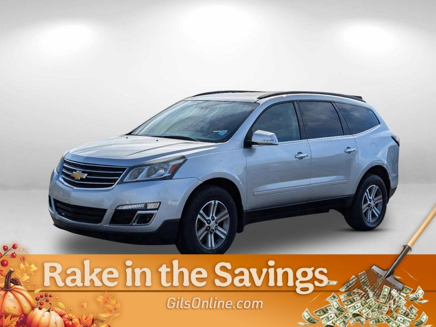 2015 Silver Ice Metallic /Dark Titanium/Light Titanium Chevrolet Traverse LT (1GNKRHKD0FJ) with an Gas V6 3.6L/217 engine, 6-Speed Automatic transmission, located at 521 Old Farm Lane Rd, Prattville, AL, 36066, (334) 325-1505, 32.482460, -86.416367 - 2015 Chevrolet Traverse LT - Photo#0