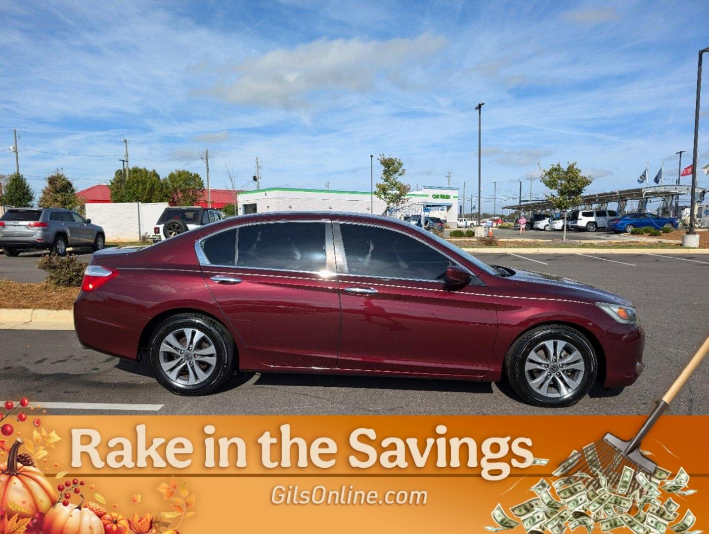 2015 Maroon Honda Accord Sedan LX (1HGCR2F30FA) with an Regular Unleaded I-4 2.4 L/144 engine, 1-Speed CVT w/OD transmission, located at 521 Old Farm Lane Rd, Prattville, AL, 36066, (334) 325-1505, 32.482460, -86.416367 - 2015 Honda Accord Sedan LX - Photo#6