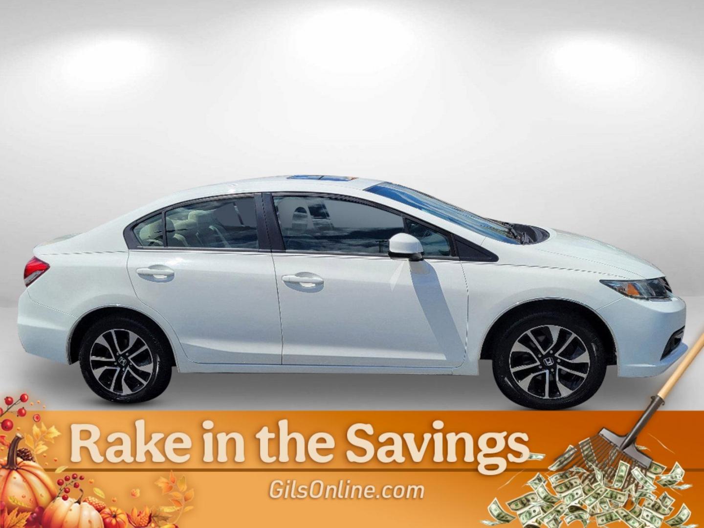 2013 White Honda Civic Sdn EX (19XFB2F84DE) with an Gas I4 1.8L/110 engine, 5-Speed Automatic transmission, located at 521 Old Farm Lane Rd, Prattville, AL, 36066, (334) 325-1505, 32.482460, -86.416367 - 2013 Honda Civic Sdn EX - Photo#10