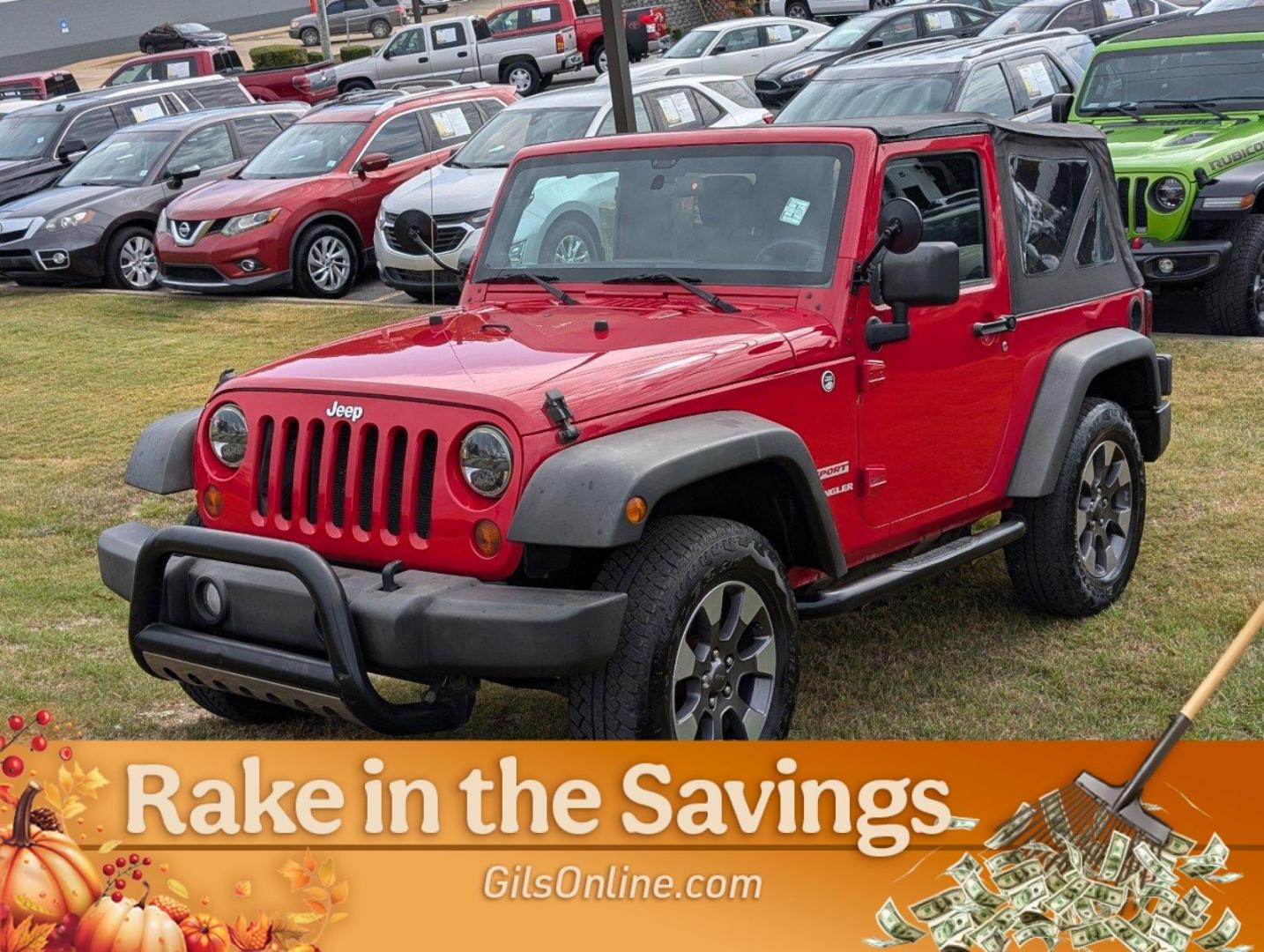 2012 /Black Interior Jeep Wrangler Sport (1C4AJWAG6CL) with an Gas V6 3.6L/231 engine, 6-Speed Manual transmission, located at 3959 U.S. 80 W, Phenix City, AL, 36870, (334) 297-4885, 32.469296, -85.135185 - 2012 Jeep Wrangler Sport - Photo#1