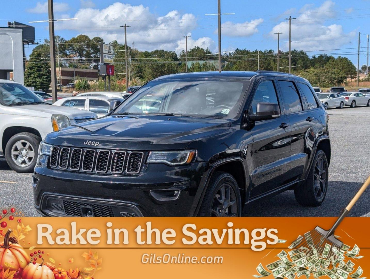 2021 /Black Jeep Grand Cherokee 80th Anniversary (1C4RJFBG4MC) with an Regular Unleaded V-6 3.6 L/220 engine, 8-Speed Automatic w/OD transmission, located at 3959 U.S. 80 W, Phenix City, AL, 36870, (334) 297-4885, 32.469296, -85.135185 - 2021 Jeep Grand Cherokee 80th Anniversary - Photo#1