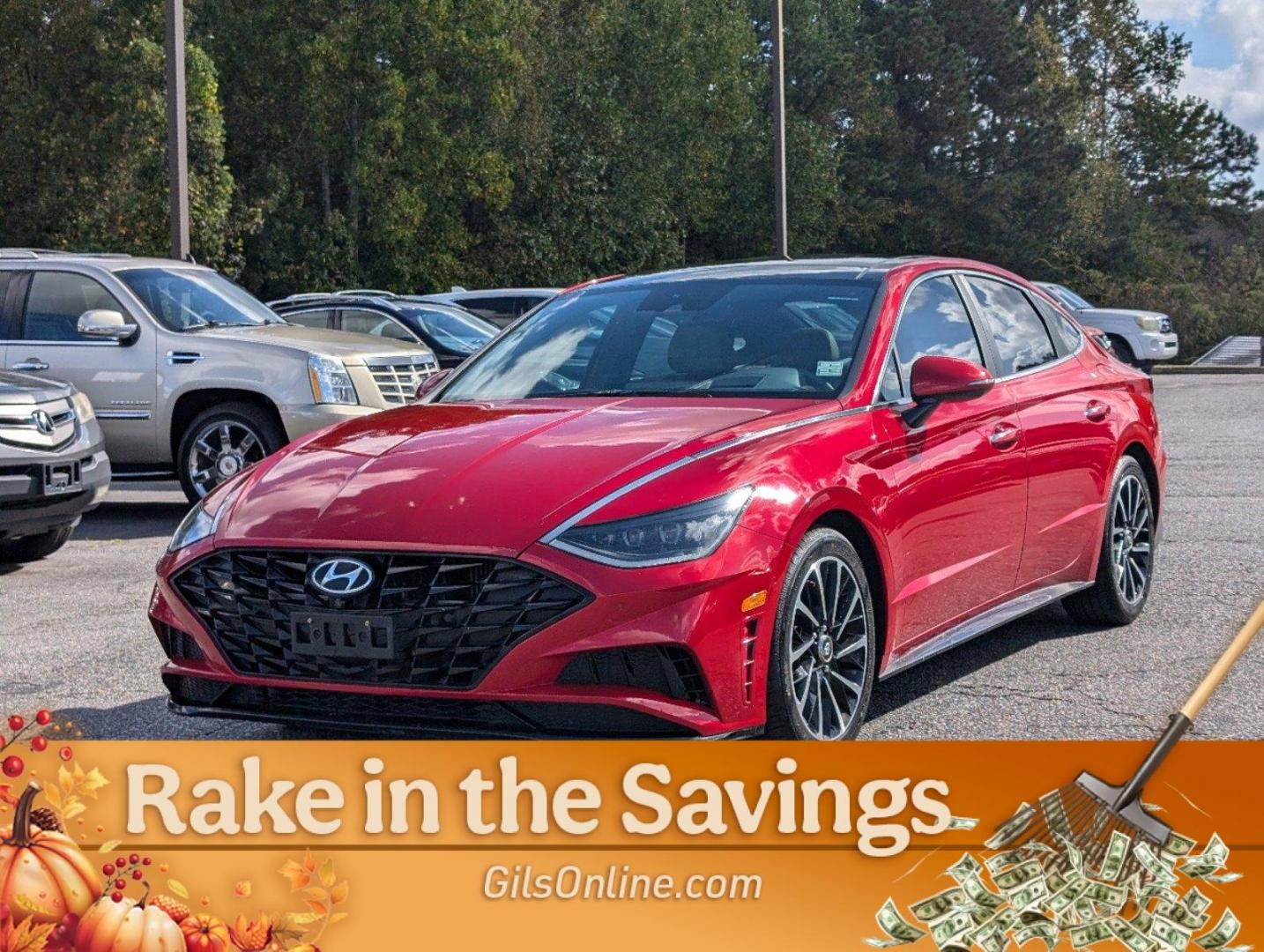 2021 /Dark Gray/Camel Hyundai Sonata Limited (5NPEH4J25MH) with an Intercooled Turbo Regular Unleaded I-4 1.6 L/98 engine, 8-Speed Automatic w/OD transmission, located at 3959 U.S. 80 W, Phenix City, AL, 36870, (334) 297-4885, 32.469296, -85.135185 - 2021 Hyundai Sonata Limited - Photo#1