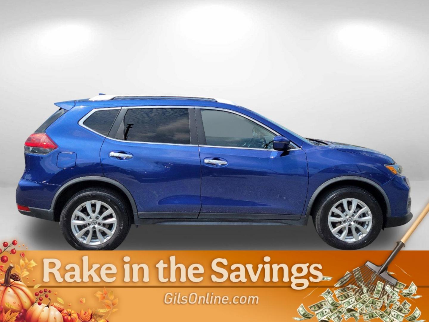 2019 Caspian Blue Metallic /Charcoal Nissan Rogue SV (KNMAT2MT1KP) with an Regular Unleaded I-4 2.5 L/152 engine, 1-Speed CVT w/OD transmission, located at 5115 14th Ave., Columbus, GA, 31904, (706) 323-0345, 32.511494, -84.971046 - 2019 Nissan Rogue SV - Photo#3