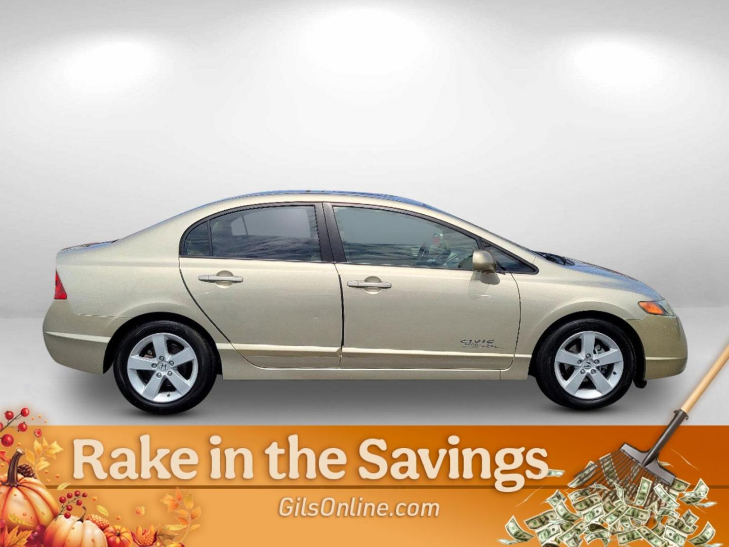 2007 Gold Honda Civic Sdn EX (1HGFA16877L) with an Gas I4 1.8L/110 engine, 5-Speed Automatic transmission, located at 804 22nd Ave, Phenix City, AL, 36870, (334) 297-1860, 32.484749, -85.024475 - 2007 Honda Civic Sdn EX - Photo#3