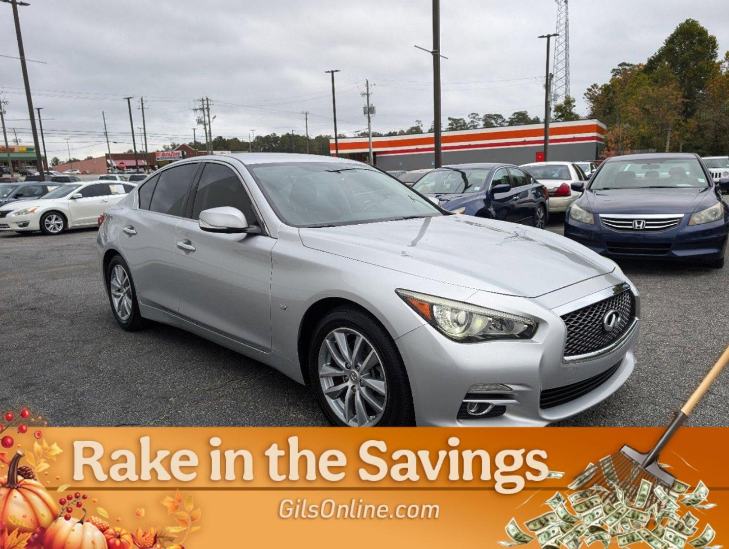 2015 /Graphite INFINITI Q50 (JN1BV7AP5FM) with an Premium Unleaded V-6 3.7 L/226 engine, 7-Speed Automatic w/OD transmission, located at 3959 U.S. 80 W, Phenix City, AL, 36870, (334) 297-4885, 32.469296, -85.135185 - 2015 INFINITI Q50 - Photo#2