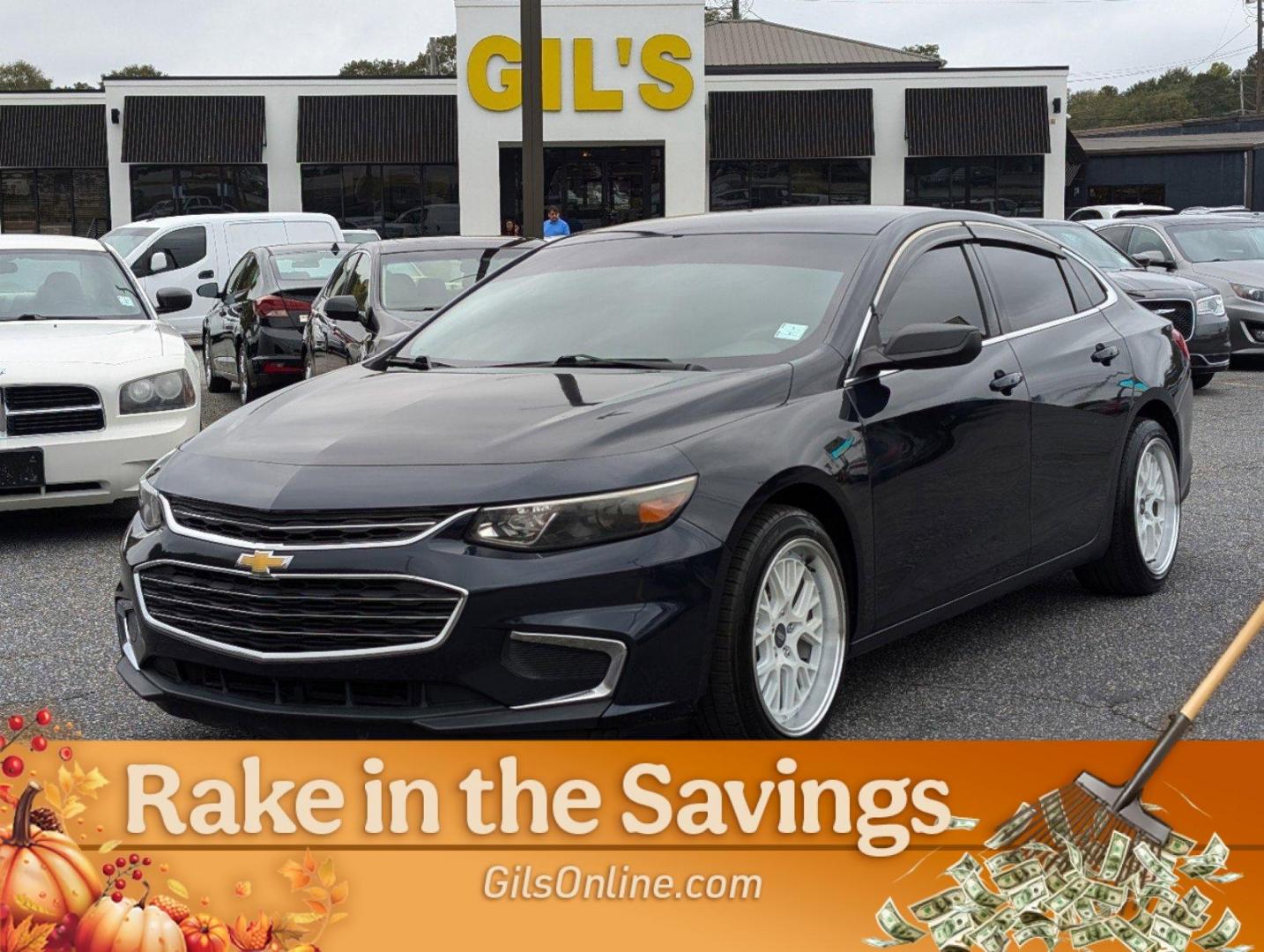 2016 /Dark Atmosphere/Medium Ash Gray Chevrolet Malibu LS (1G1ZB5ST2GF) with an Turbocharged Gas I4 1.5L/91 engine, 6-Speed Automatic transmission, located at 3959 U.S. 80 W, Phenix City, AL, 36870, (334) 297-4885, 32.469296, -85.135185 - 2016 Chevrolet Malibu LS - Photo#0