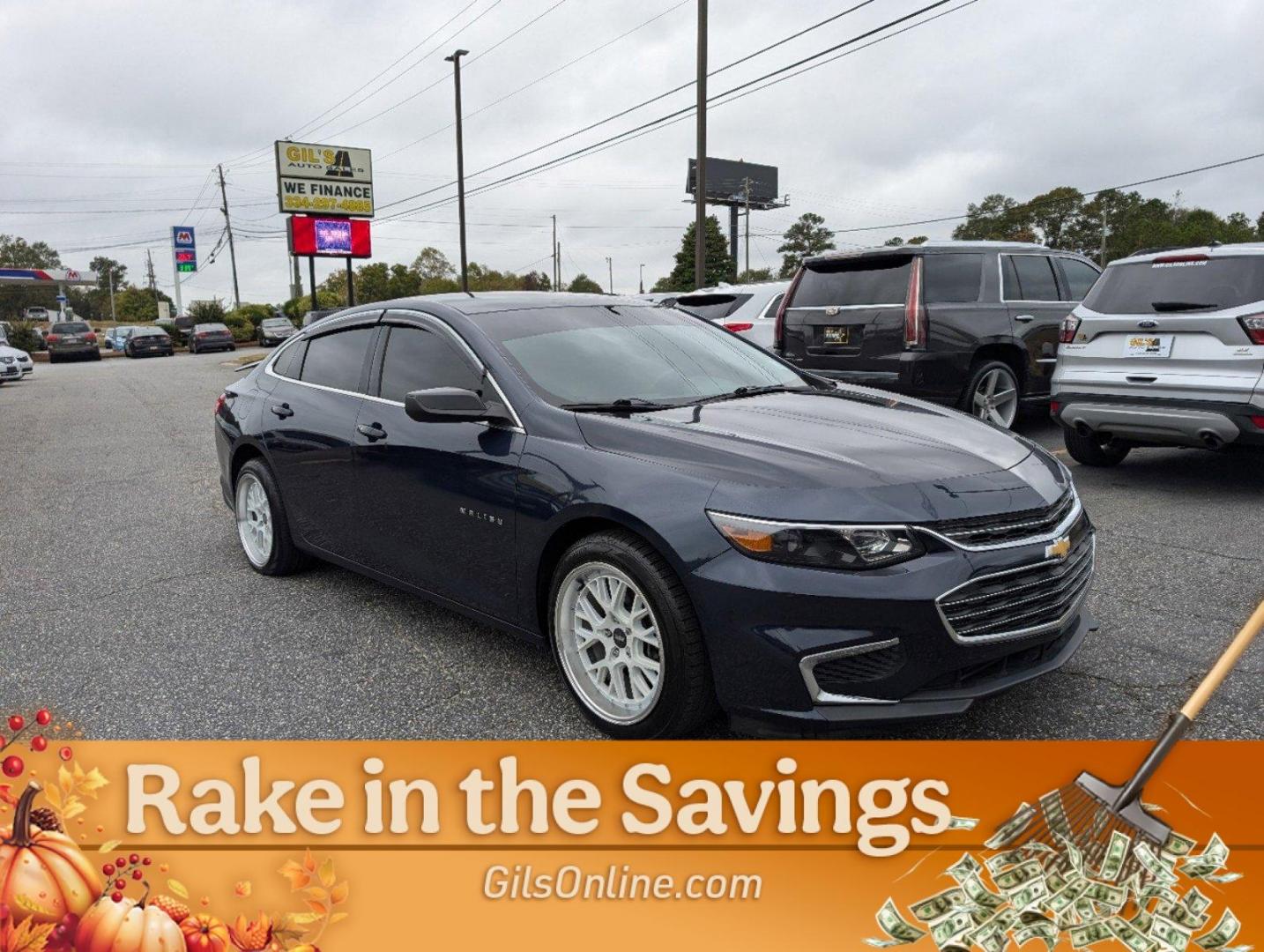 2016 /Dark Atmosphere/Medium Ash Gray Chevrolet Malibu LS (1G1ZB5ST2GF) with an Turbocharged Gas I4 1.5L/91 engine, 6-Speed Automatic transmission, located at 3959 U.S. 80 W, Phenix City, AL, 36870, (334) 297-4885, 32.469296, -85.135185 - 2016 Chevrolet Malibu LS - Photo#2